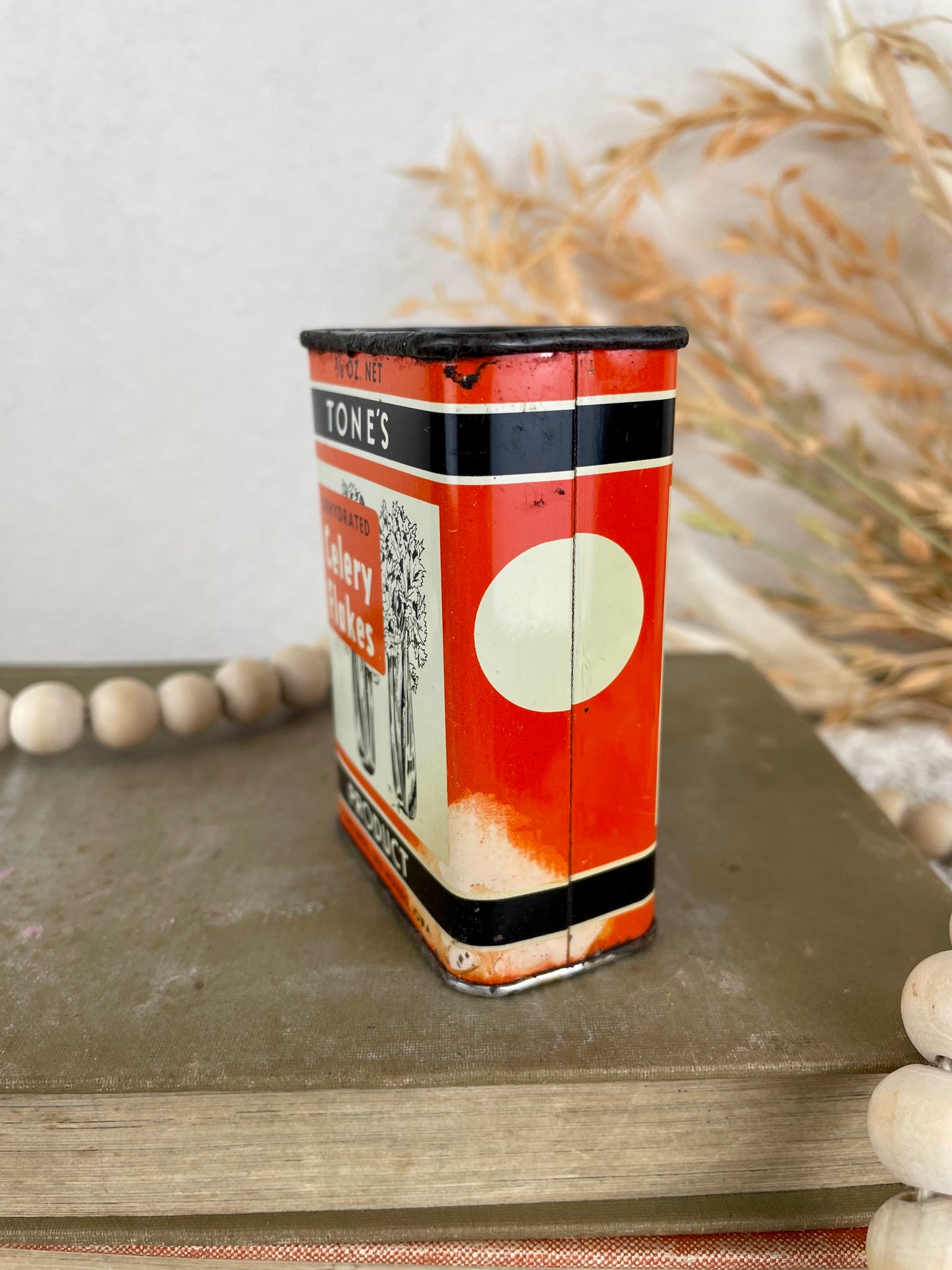 Vintage 1950’s Tone’s Spice Tin- Celery Flakes