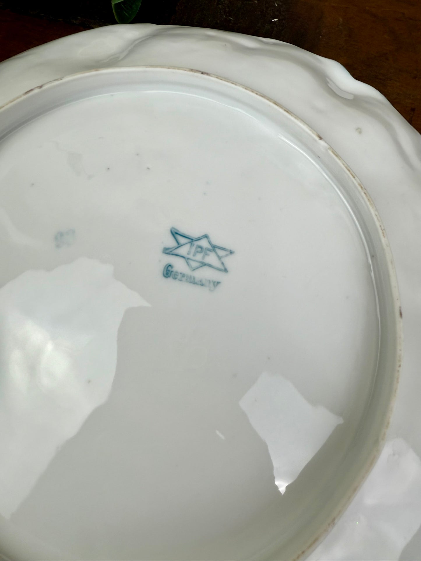 Antique German IPF Ornate Porcelain Plate