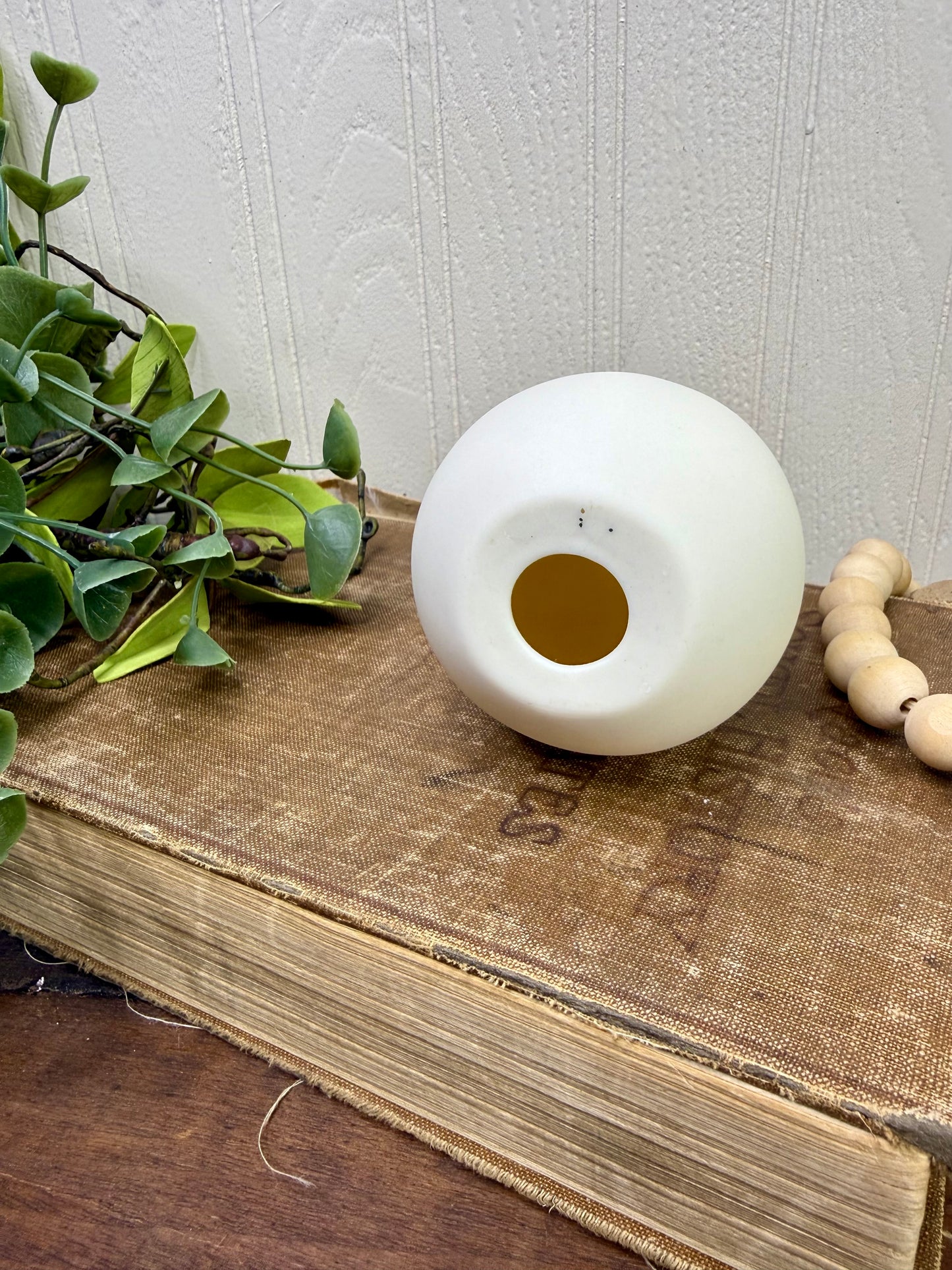 Vintage Hand Painted Large Porcelain Egg