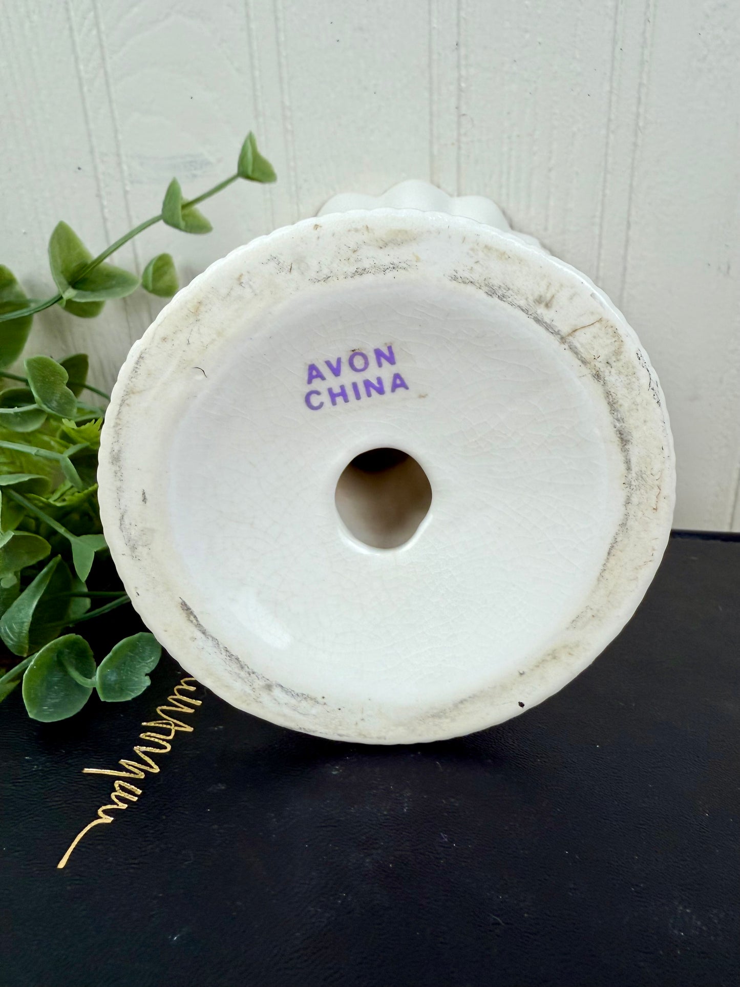 Vintage Ceramic Cherub Pedestal Soap Dish
