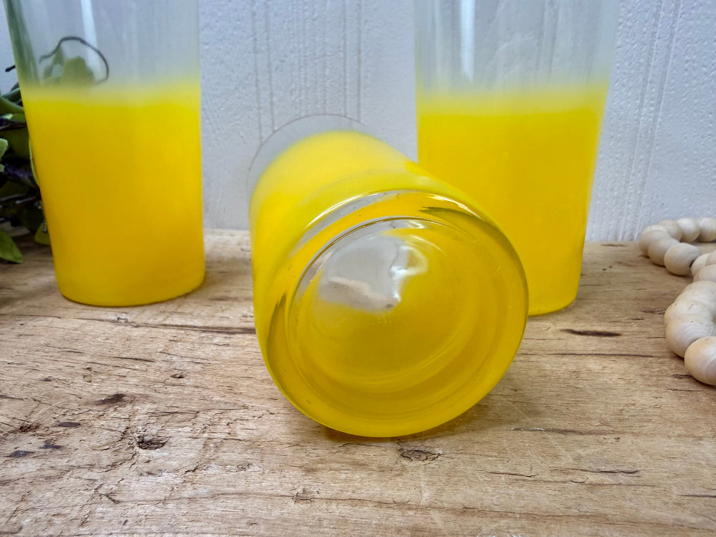 Vintage Mid-Century Blendo Glass Tumbler Set of 3