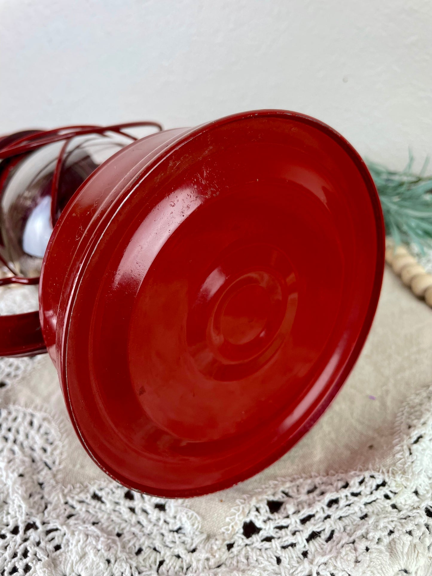 Vintage American Camper Red Kerosene Lantern
