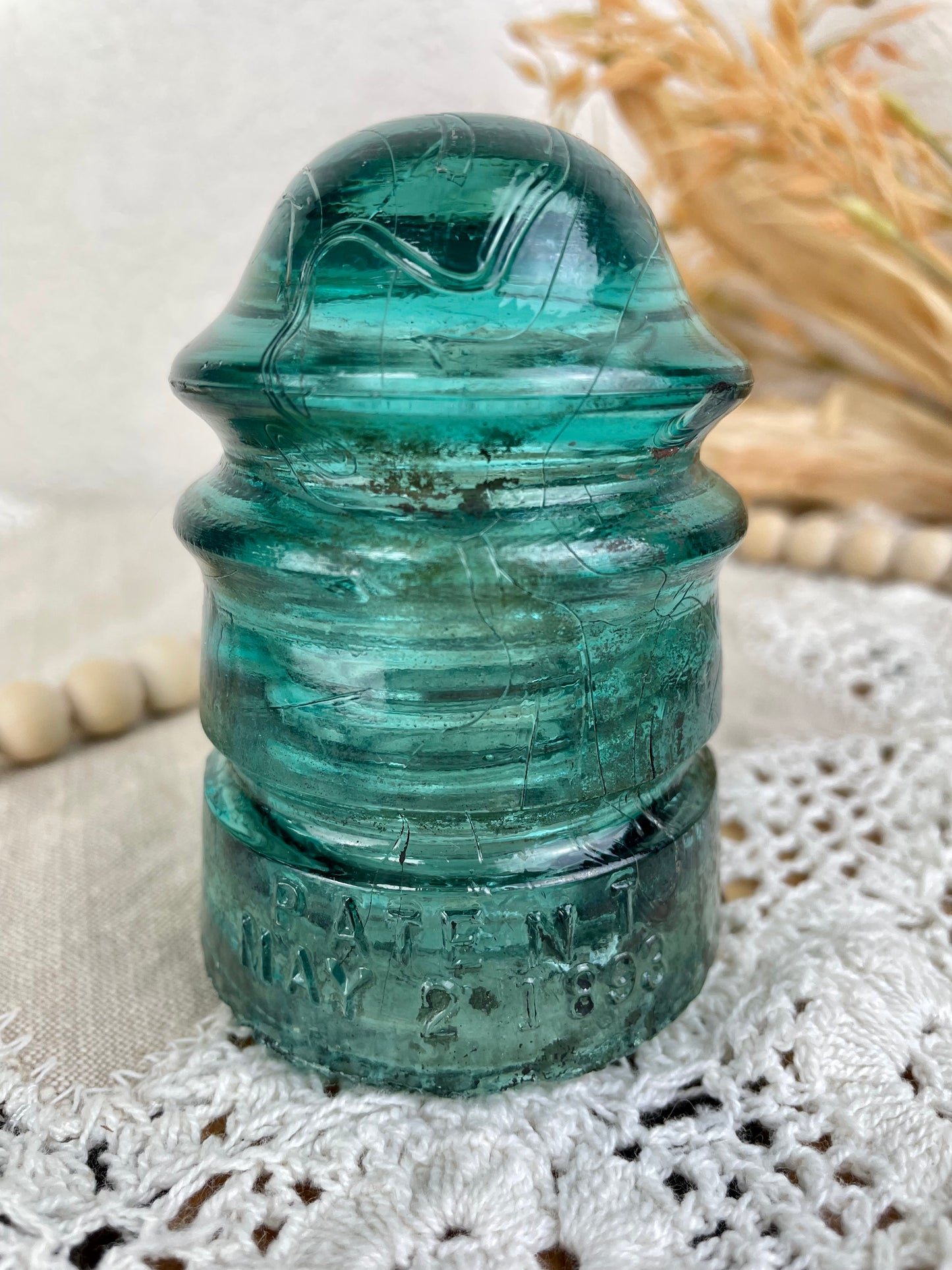 Vintage Blue Hemingray No. 12 Insulator