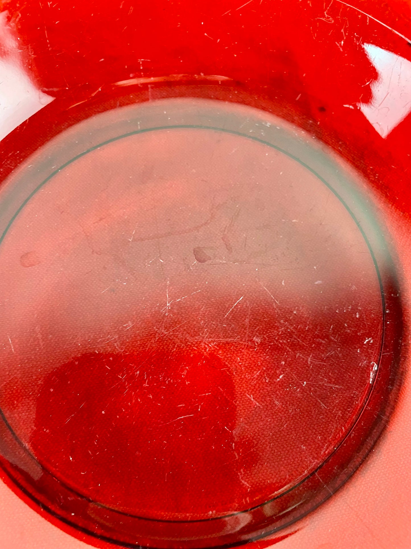 Vintage Anchor Hocking Ruby Red Soup Bowl