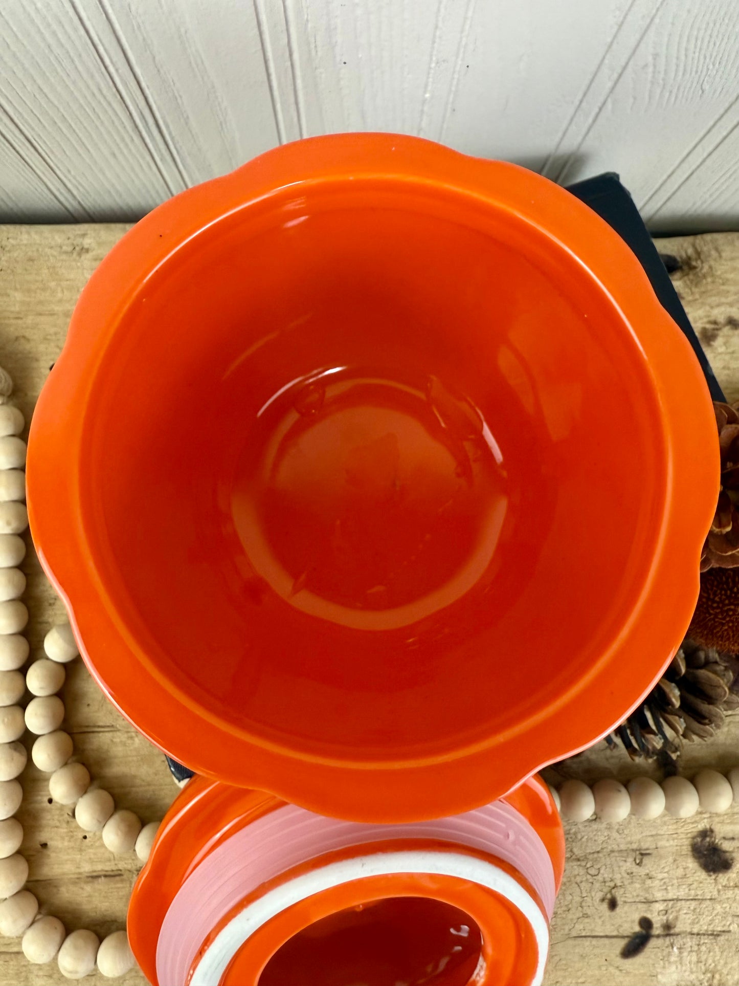 Retro Ceramic Jack-O-Lantern Canister