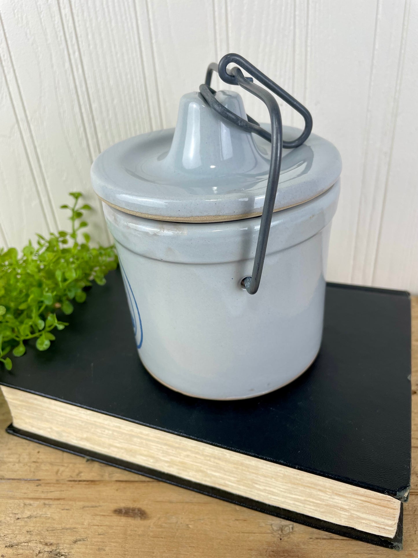 Vintage Wisconsin Homestead Stoneware Cheese Crock