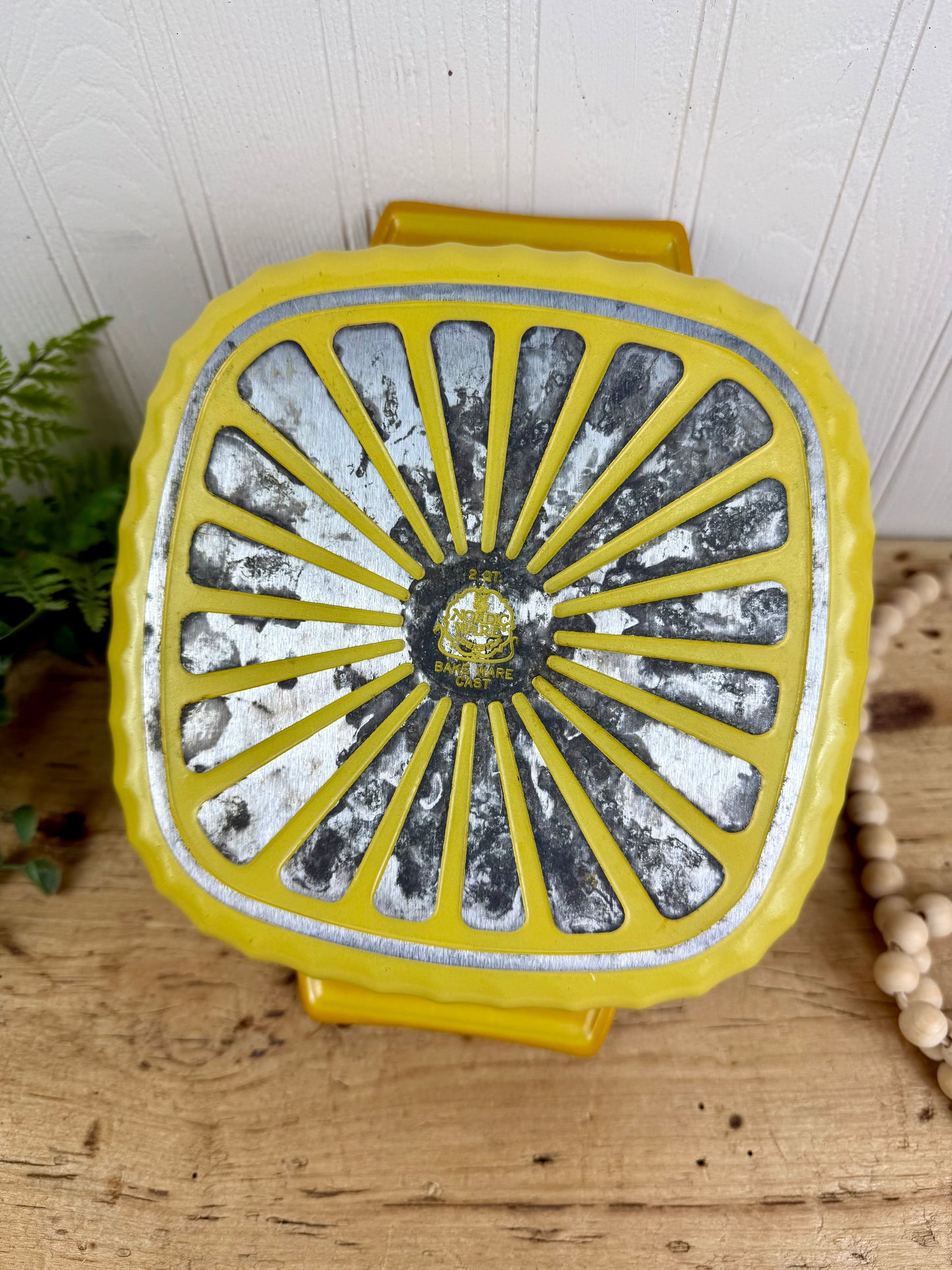 Vintage Nordic Ware Cast Aluminum Baking Dish with Lid