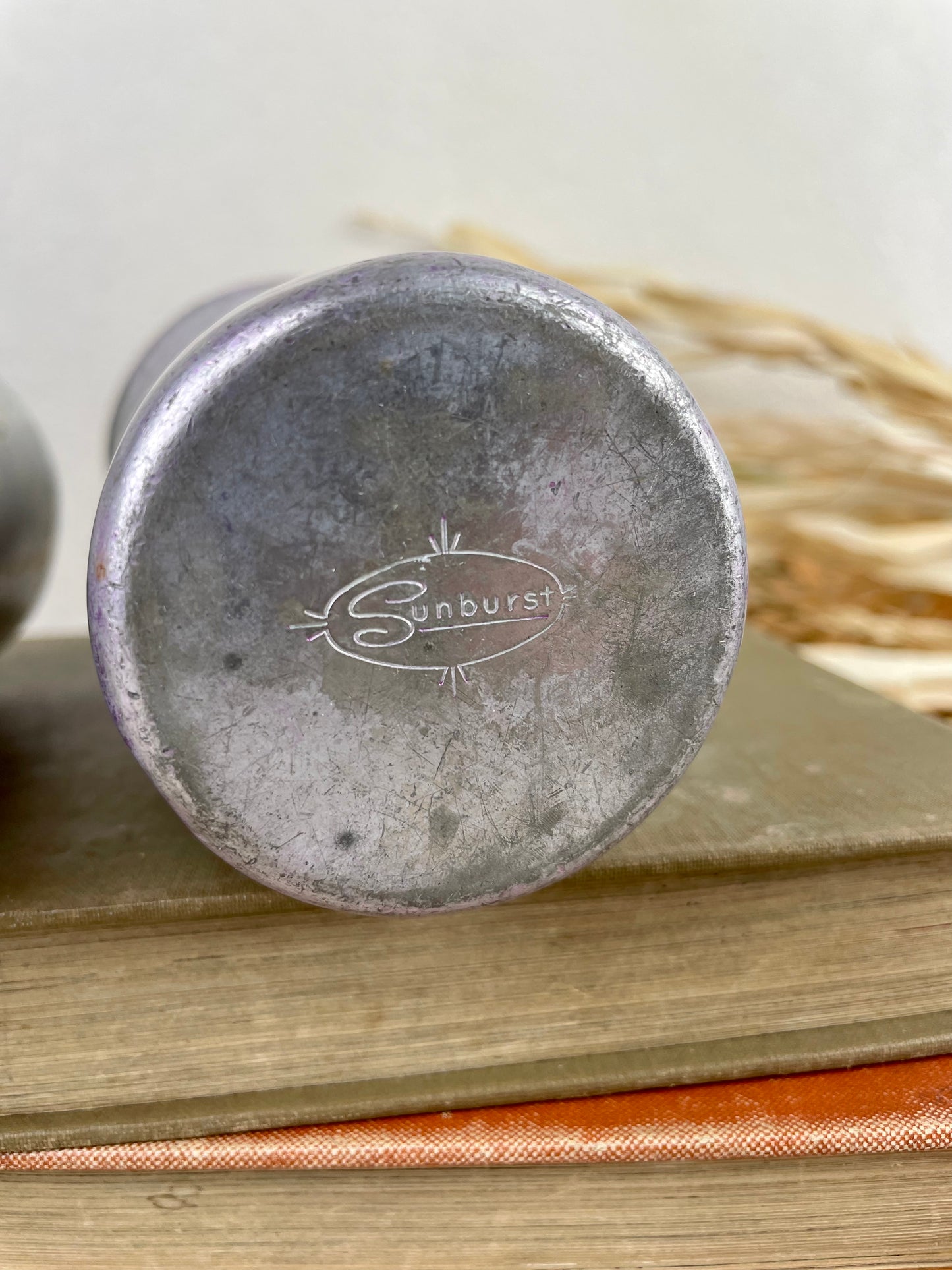 Vintage Aluminum Cup Set of 2
