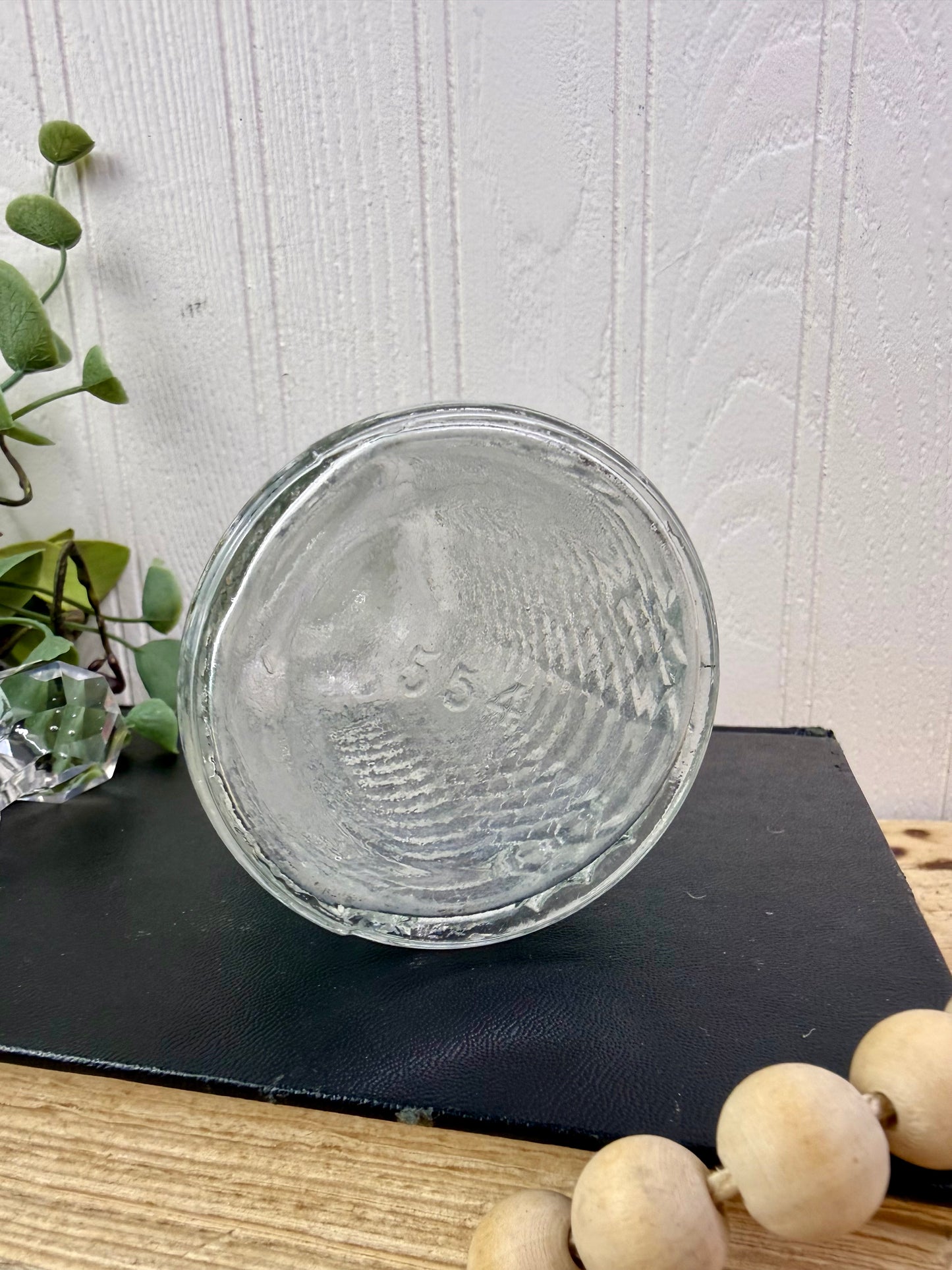 Vintage Diamond Patterned Crystal Decanter