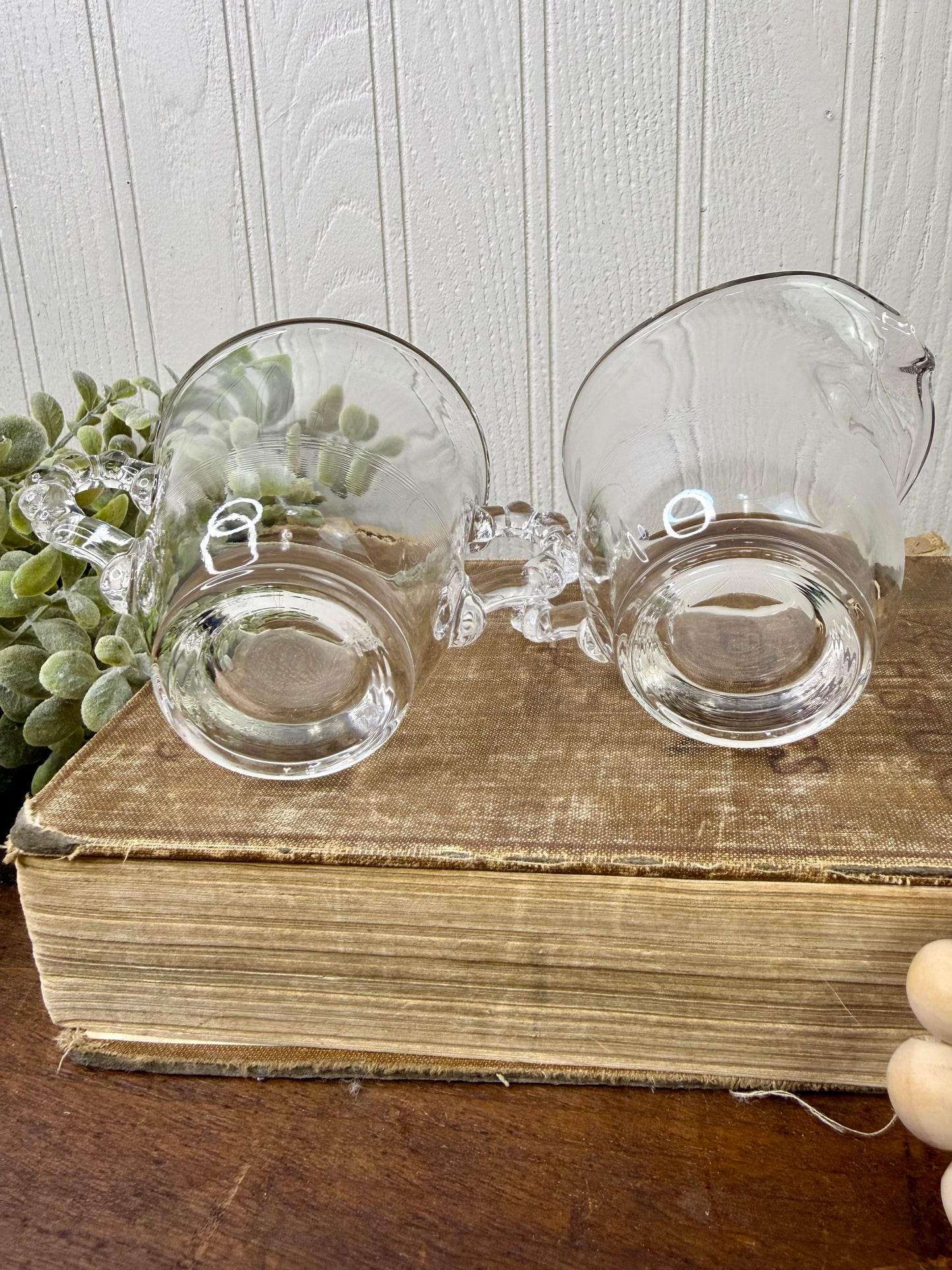 Vintage Imperial Glass Candlewick Creamer and Sugar Set