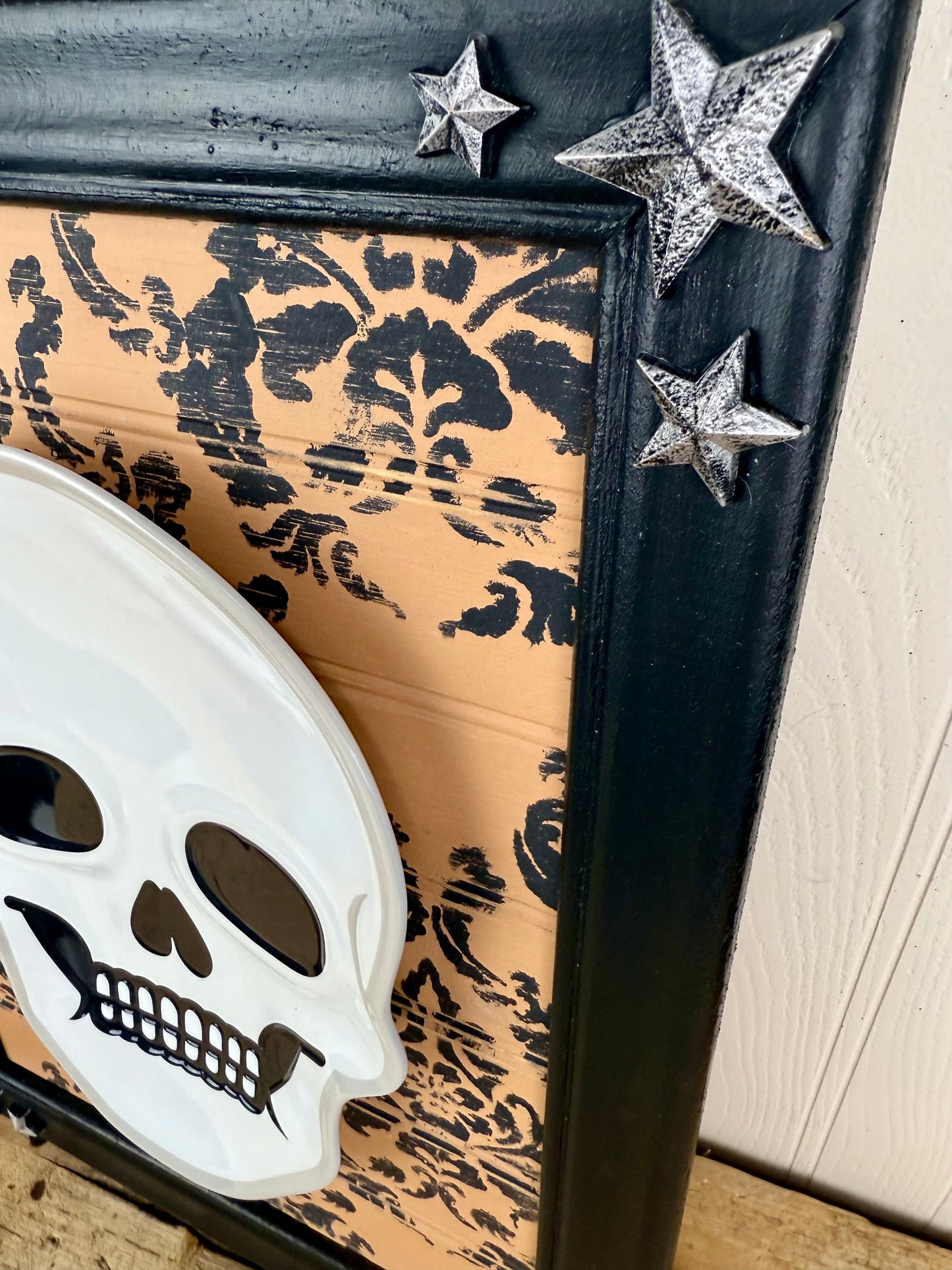 Handmade Upcycled Halloween Wall Art
