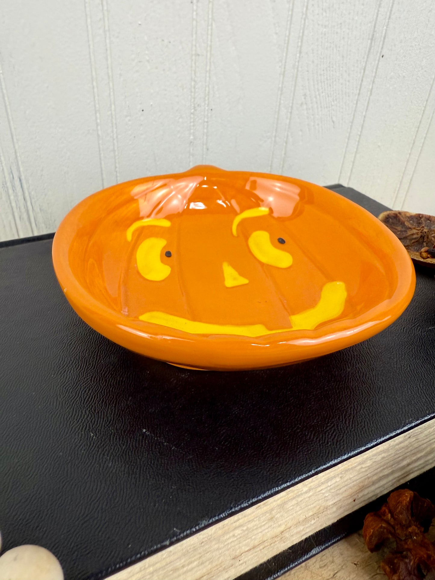 Vintage Pumpkin Trinket Dish