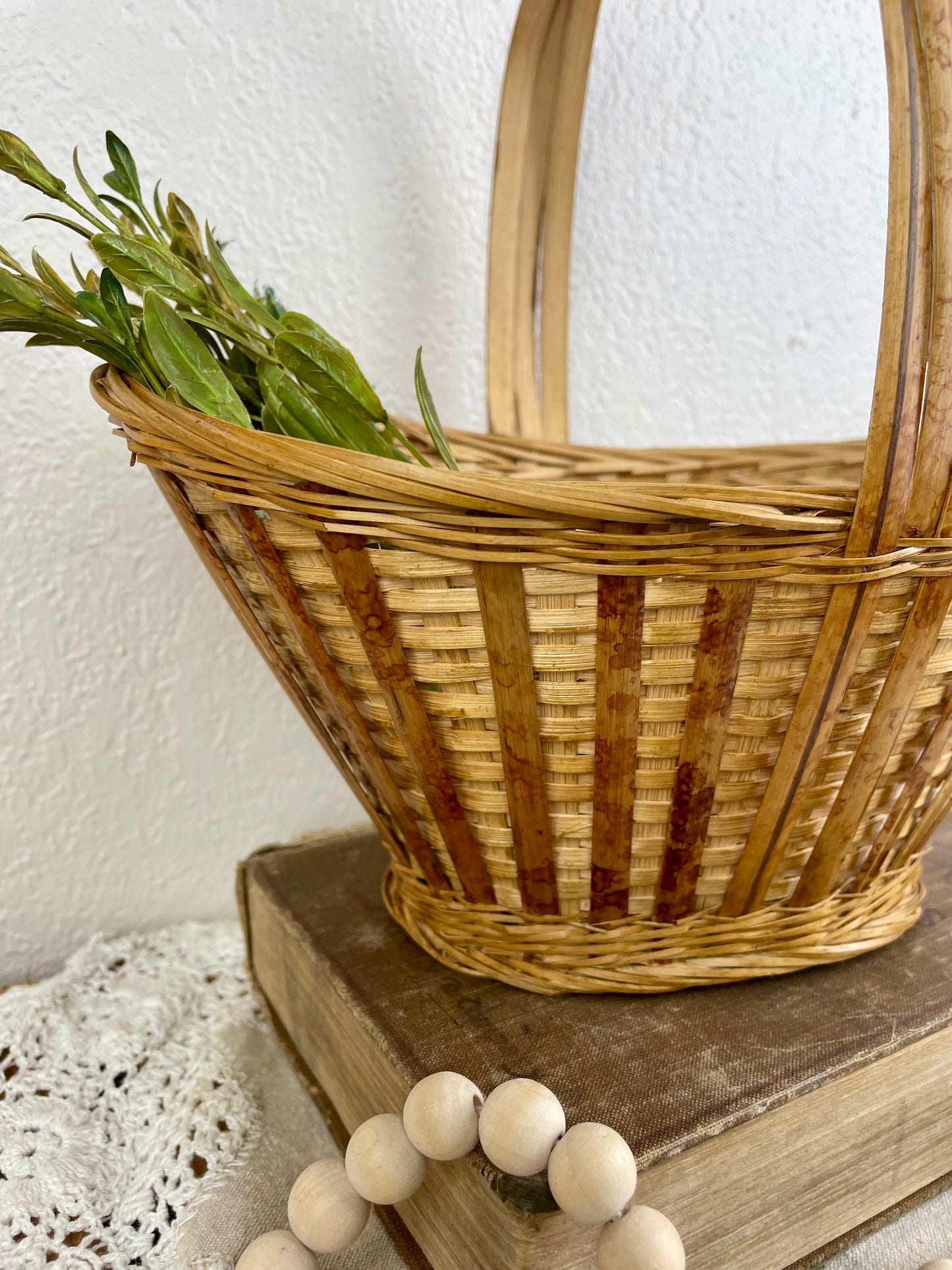 Vintage Basket with Handle
