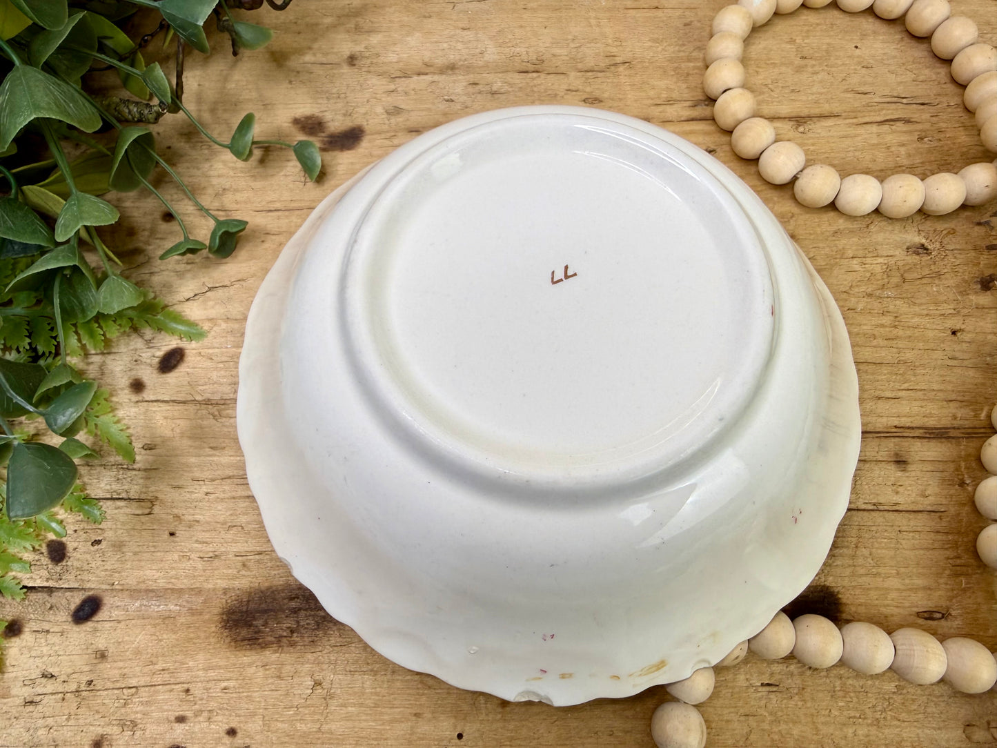 Vintage Wheelock Trademark Floral Serving Bowl