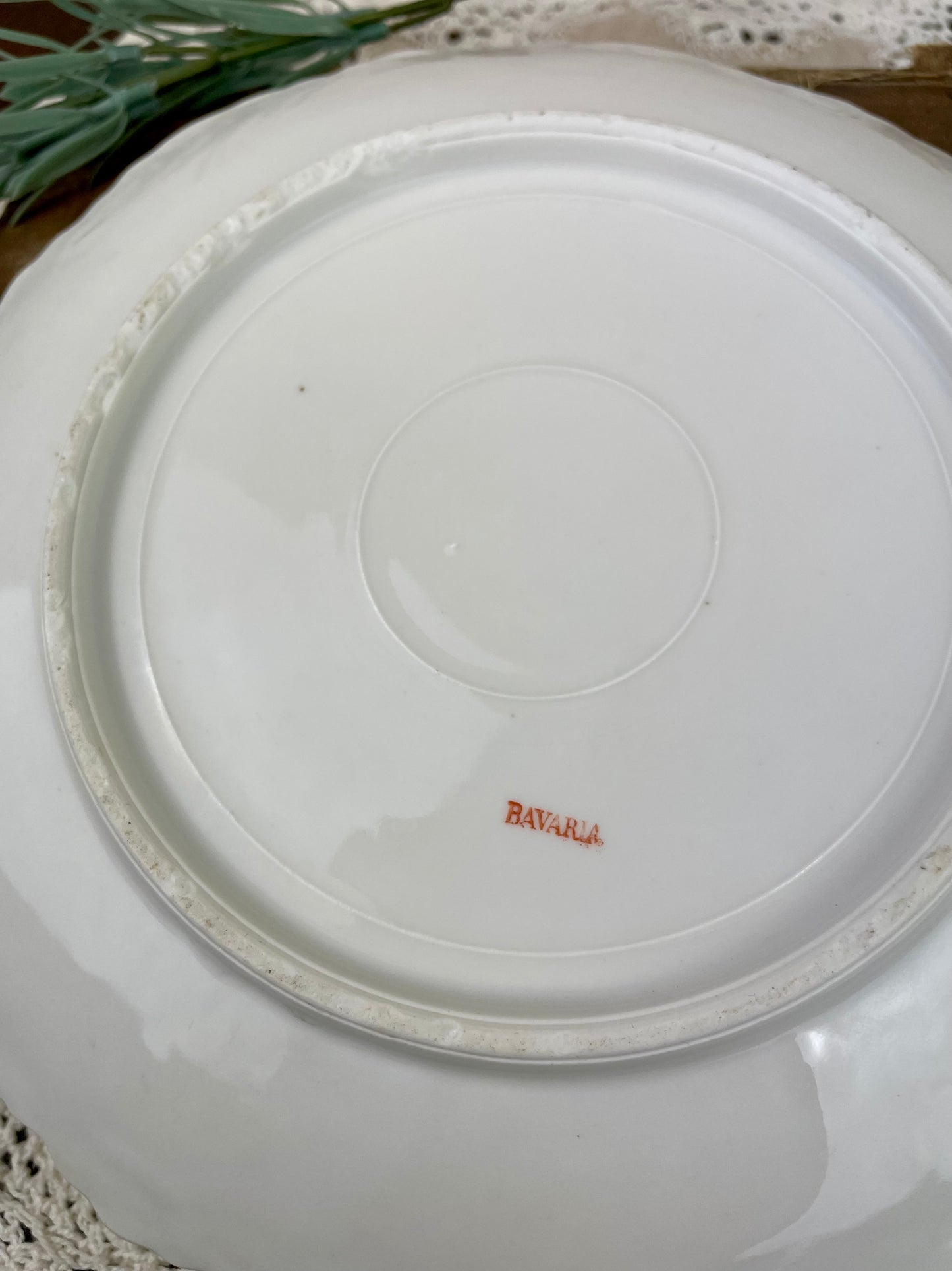 Antique Bavaria Porcelain Plate