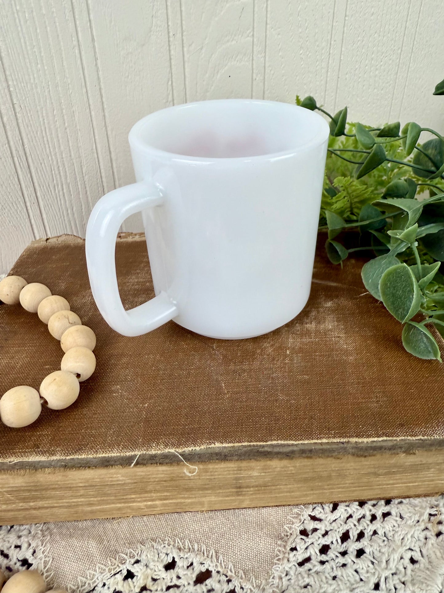 Vintage Milk Glass “I Love Grandma” Mug