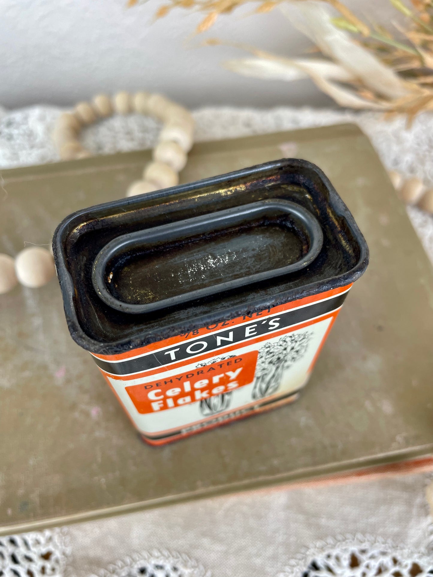 Vintage 1950’s Tone’s Spice Tin- Celery Flakes