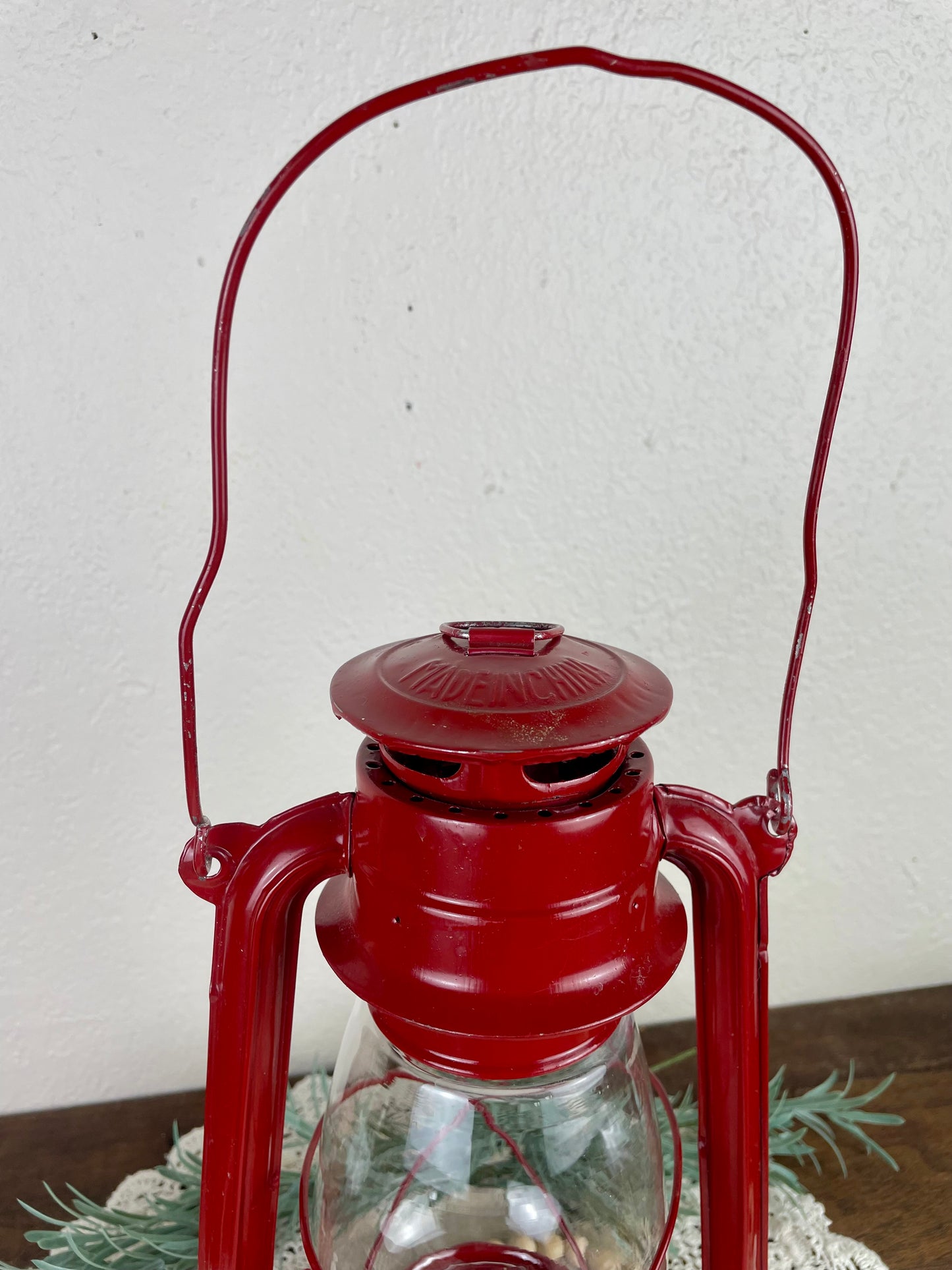 Vintage American Camper Red Kerosene Lantern
