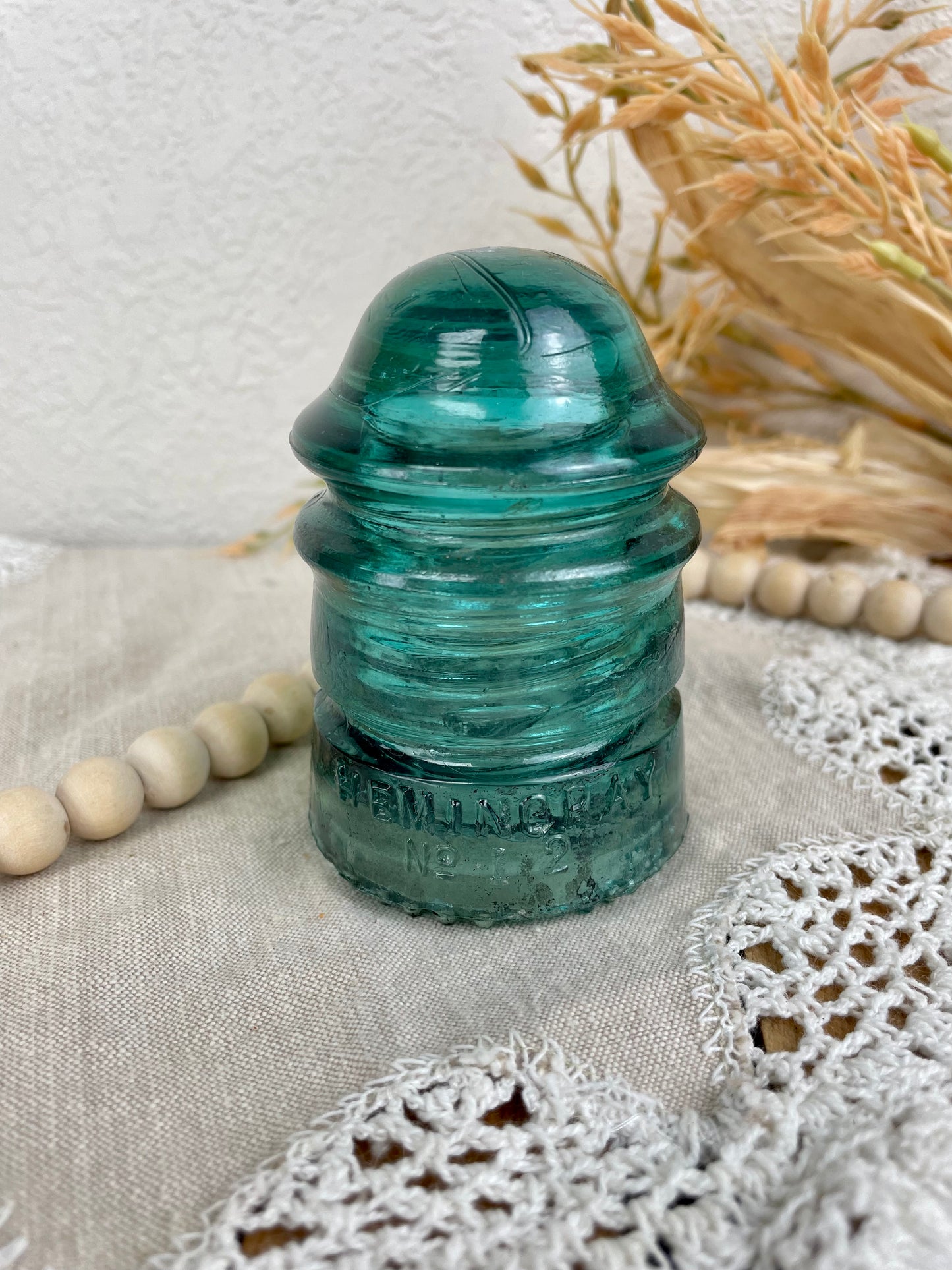 Vintage Blue Hemingray No. 12 Insulator