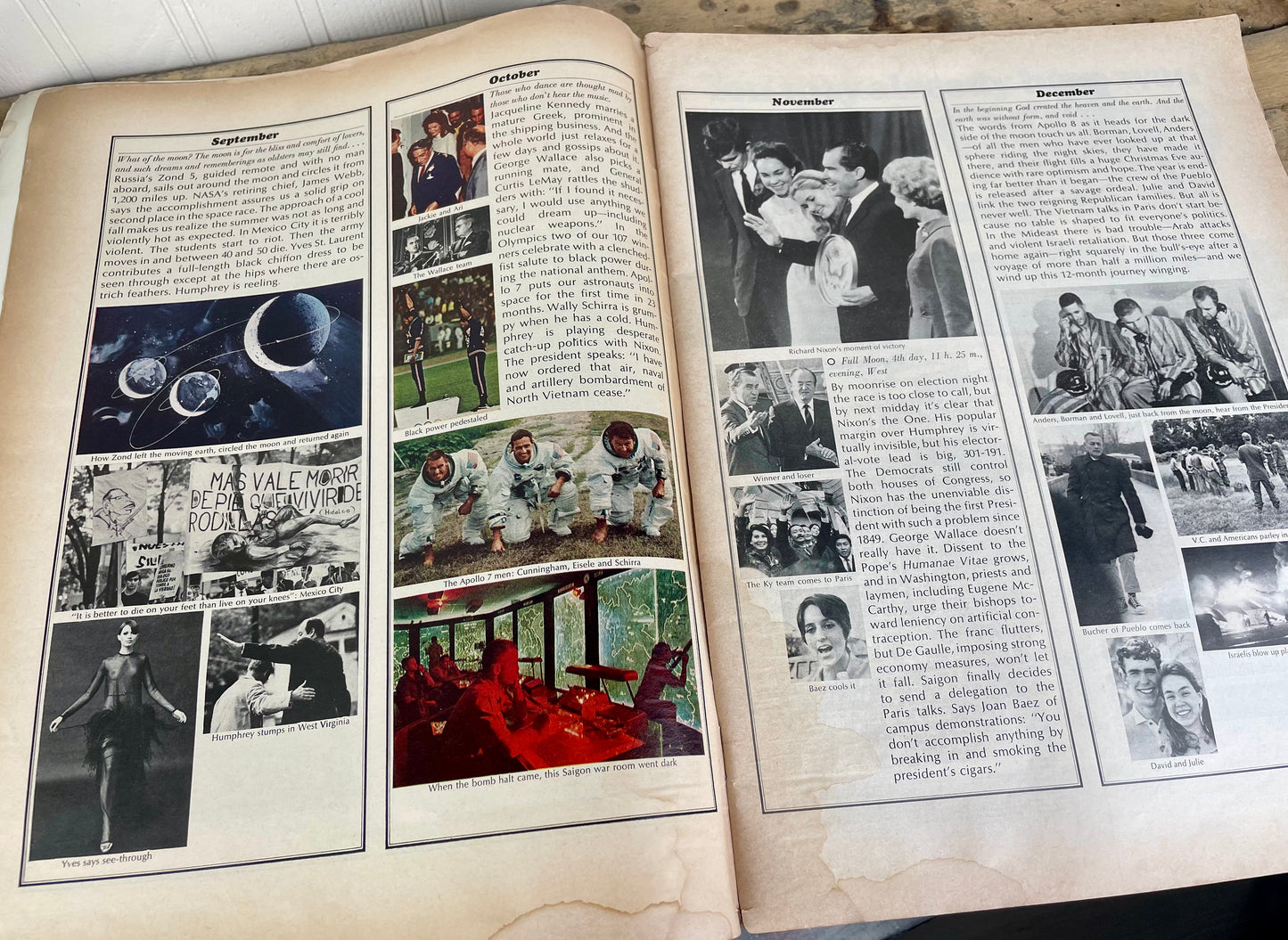 Vintage Life Magazine Year in Review Issue 1968