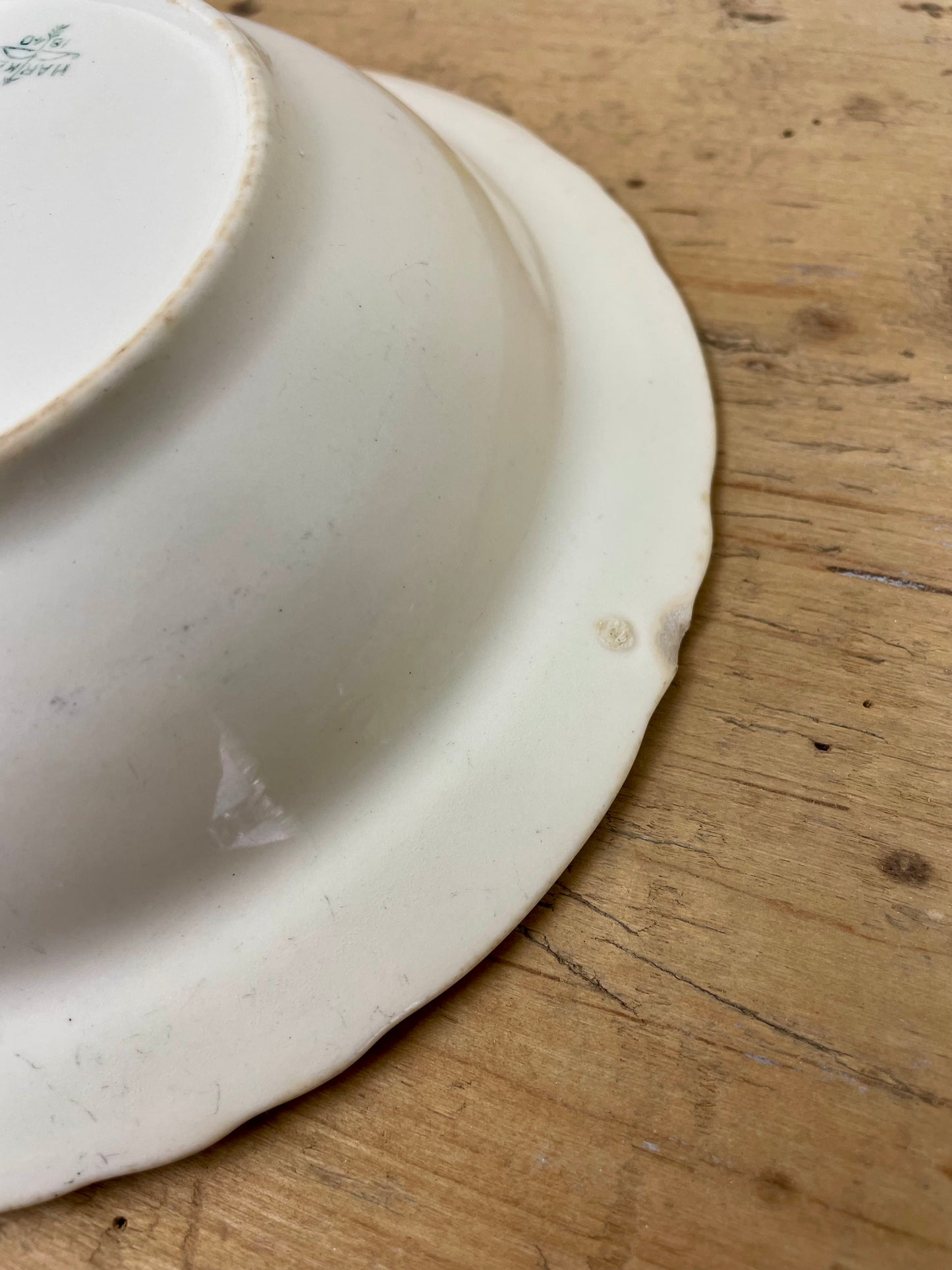 Vintage Harker Porcelain Bowl with Strawberry Image