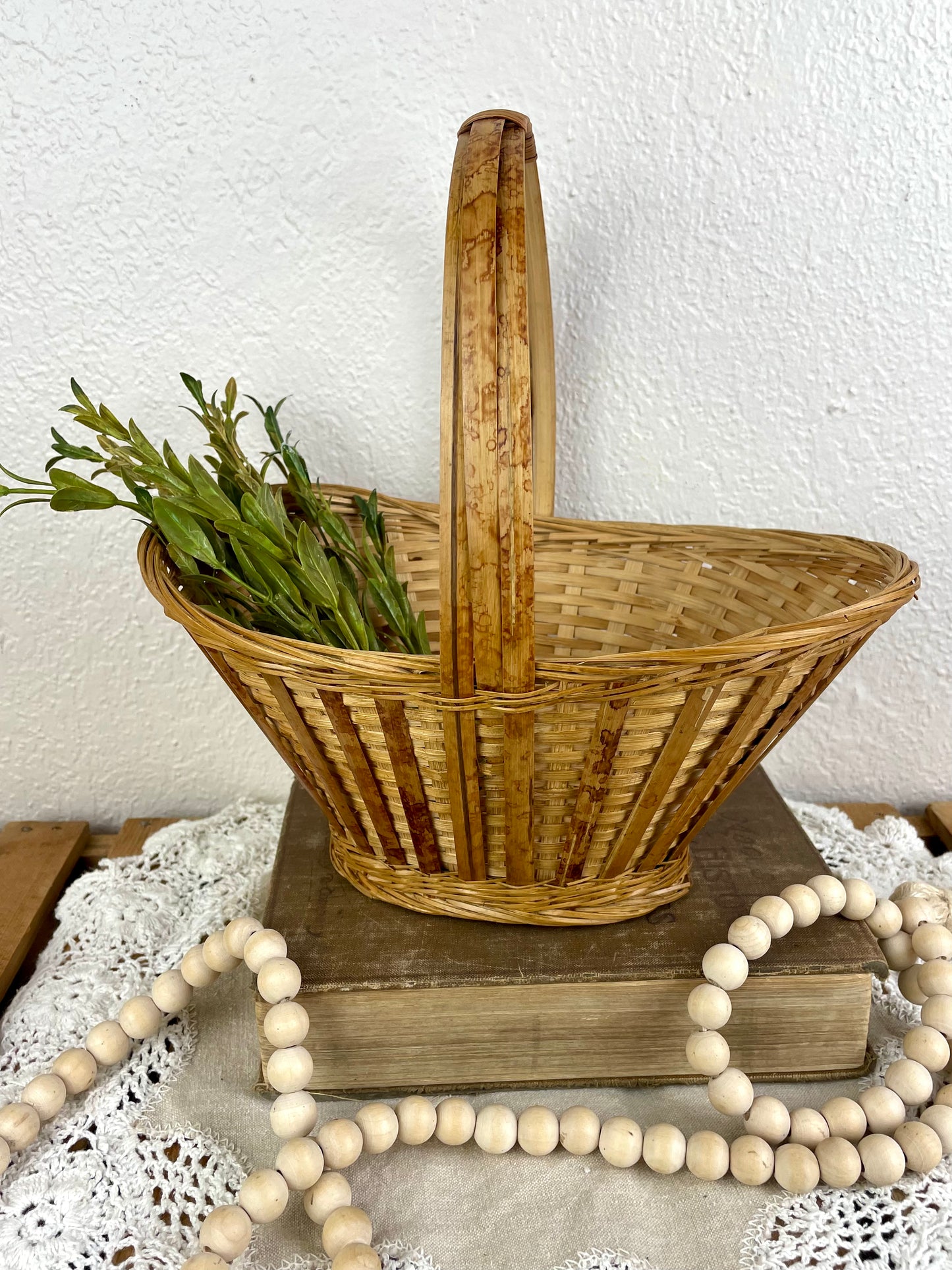 Vintage Basket with Handle