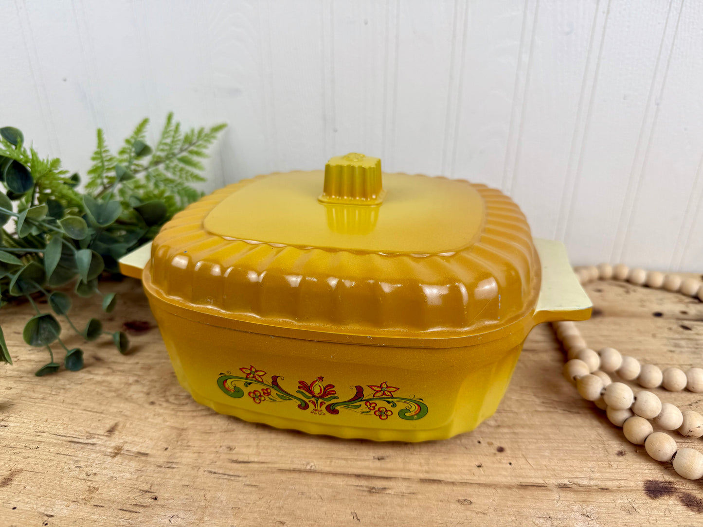 Vintage Nordic Ware Cast Aluminum Baking Dish with Lid