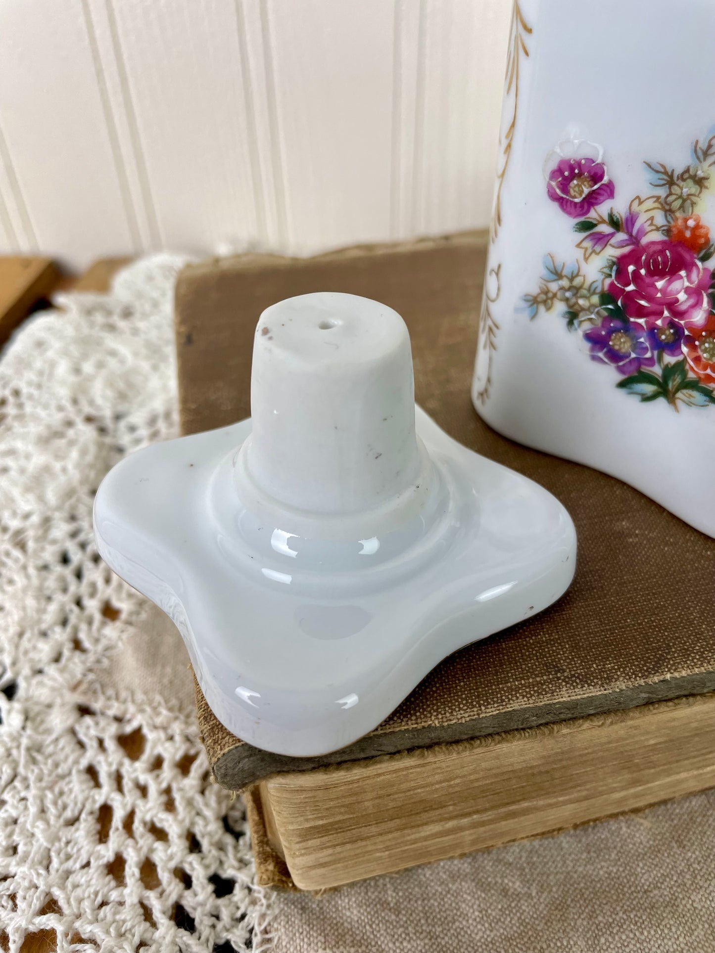 Vintage Hand Painted Japanese Porcelain Perfume Bottle