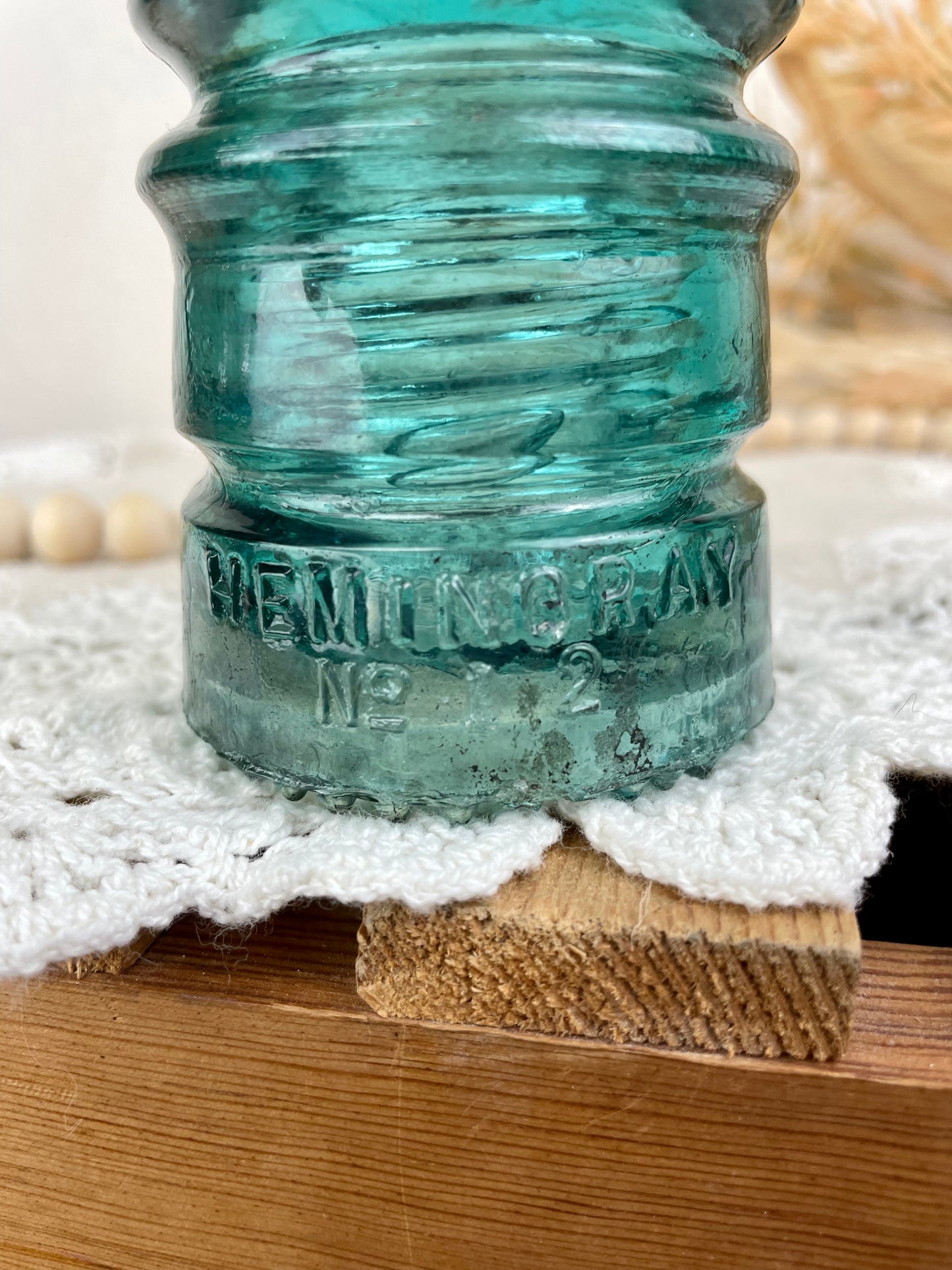 Vintage Blue Hemingray No. 12 Insulator