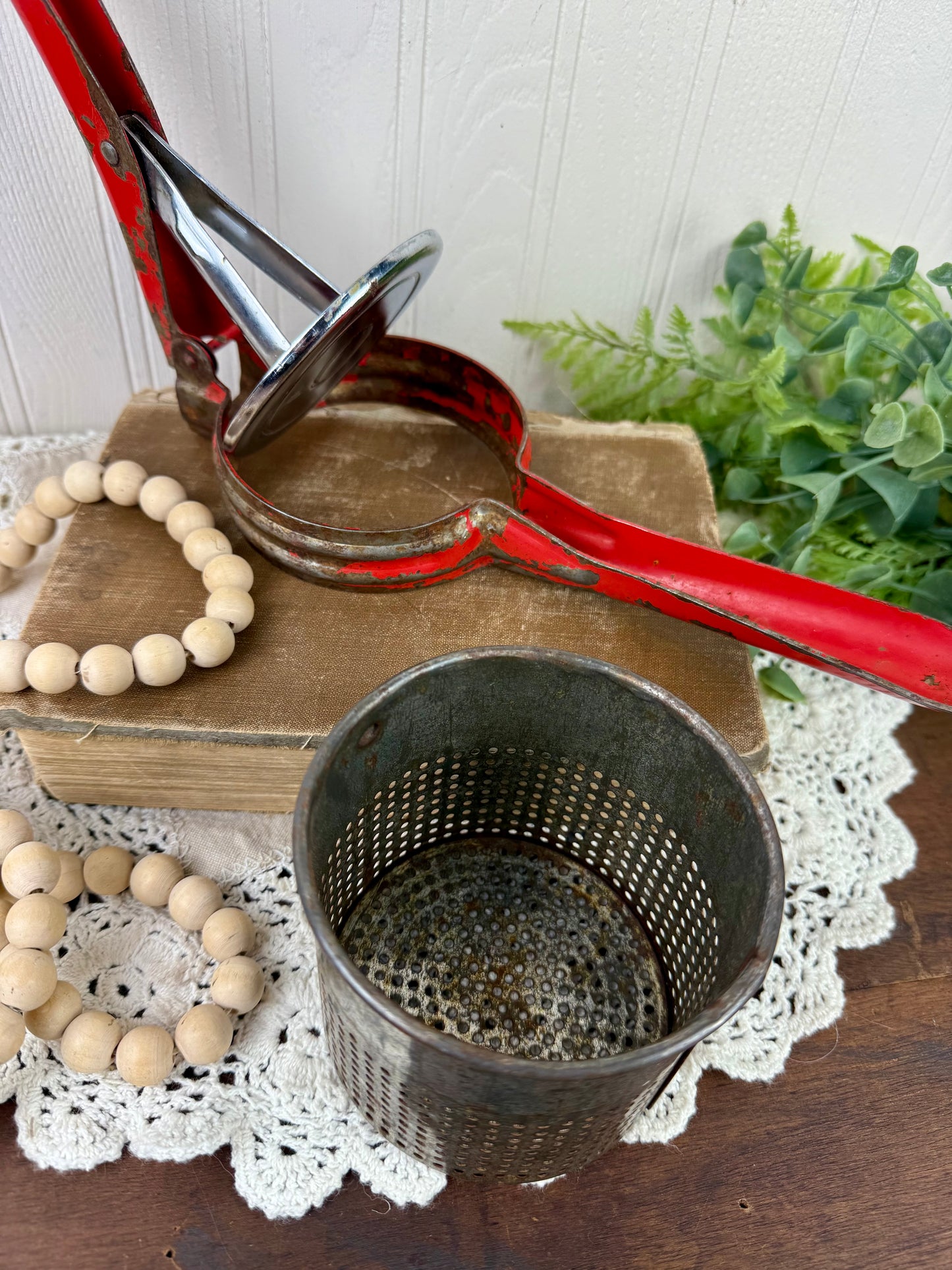 Vintage 1940’s Metal Potato Ricer