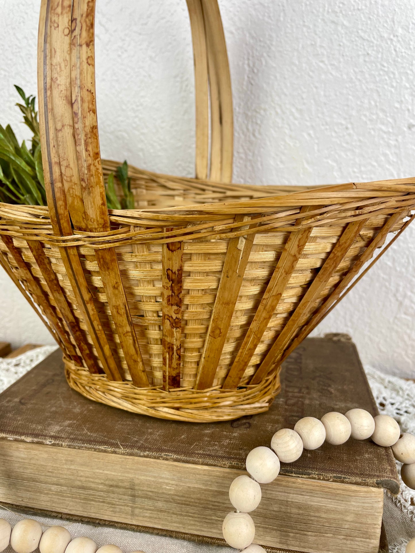 Vintage Basket with Handle