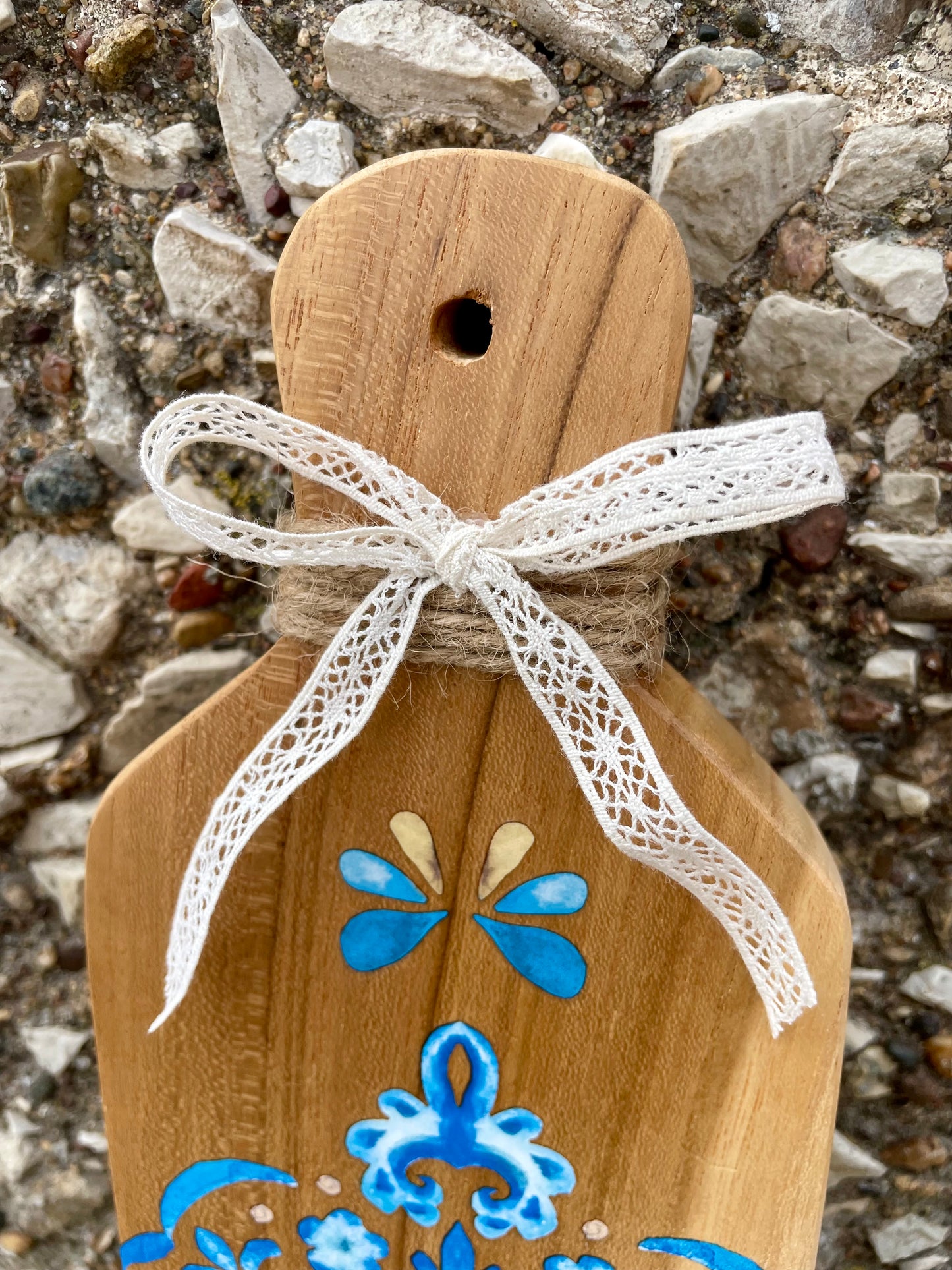 Upcycled Decor Board with Boho Details