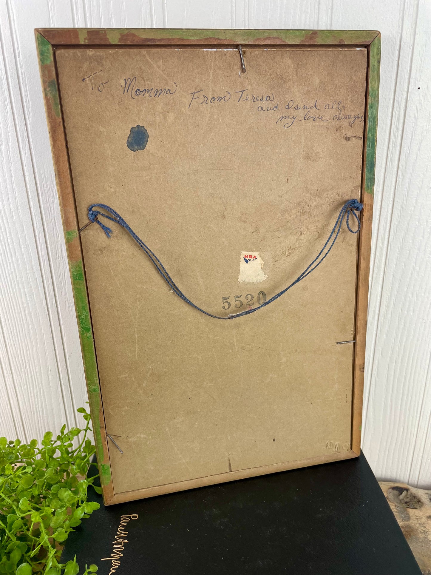 Vintage “To My Mother” Poem & Framed Print