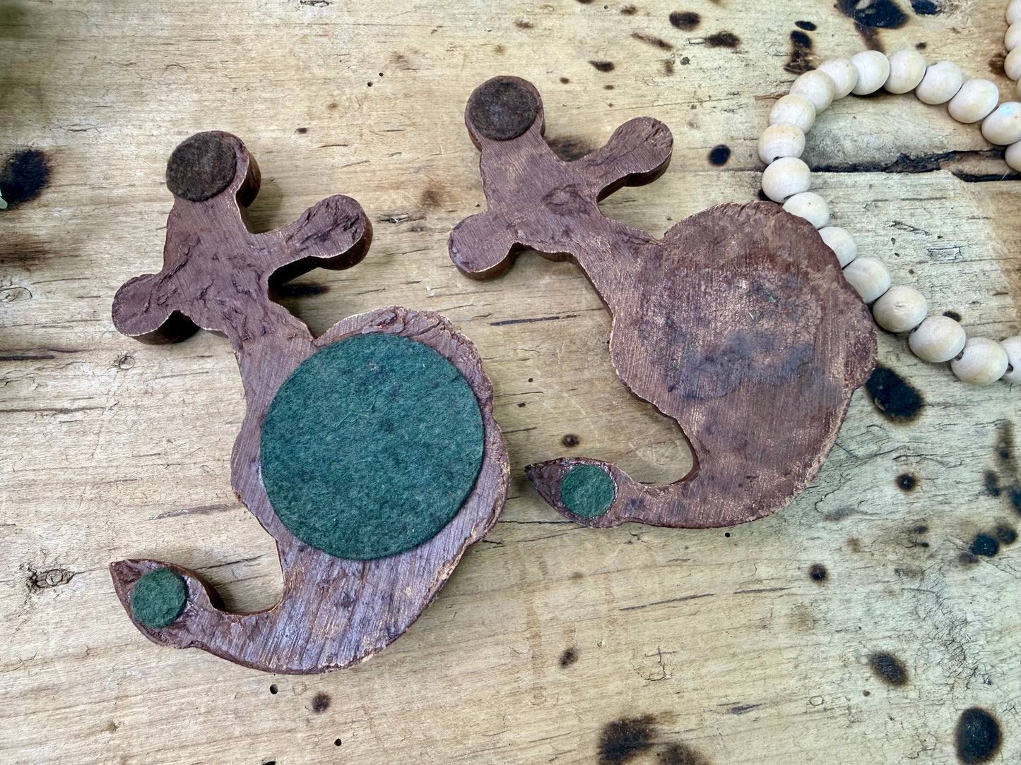 Vintage Syroco Wood Anchor Candle Holders