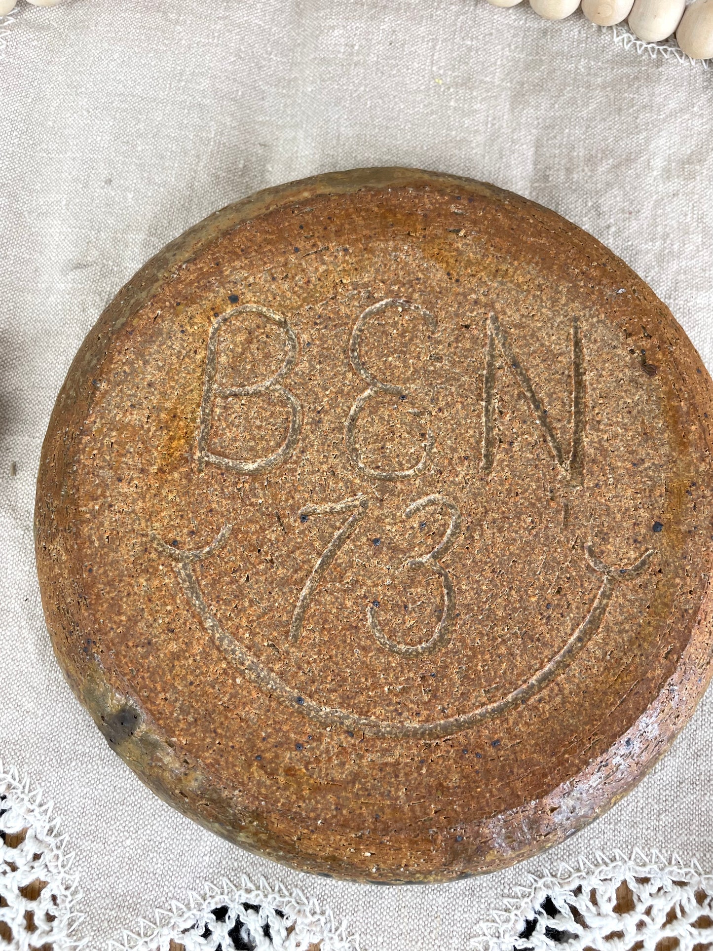 Vintage Handmade Clay Ashtray