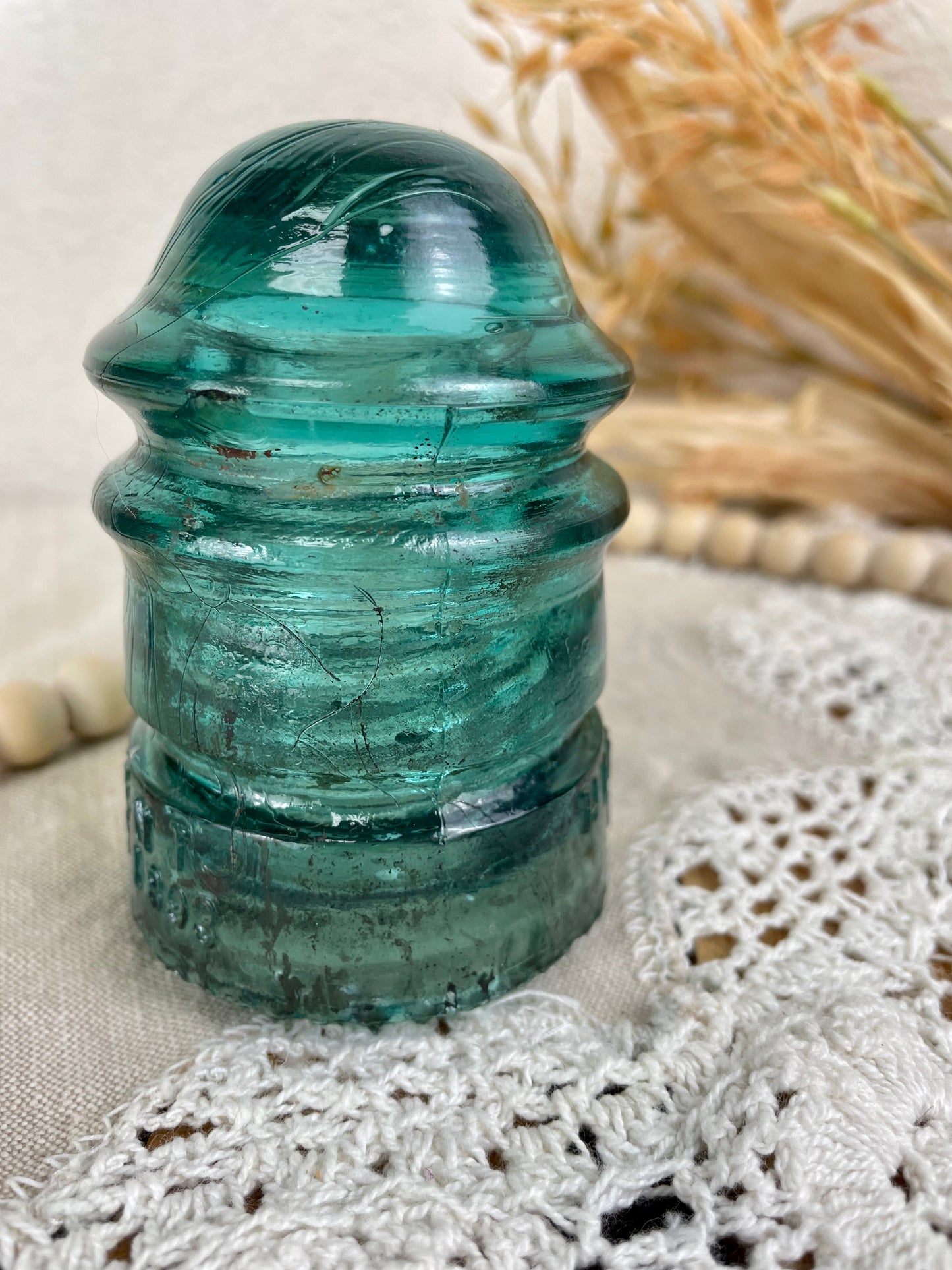 Vintage Blue Hemingray No. 12 Insulator