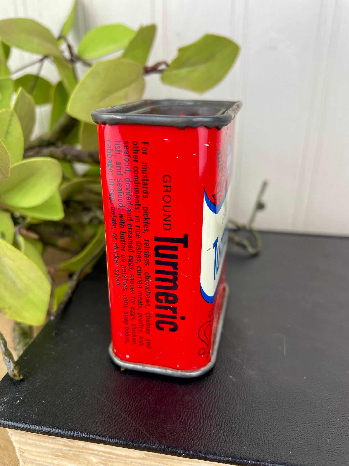 Vintage Kroger Ground Turmeric Spice Tin