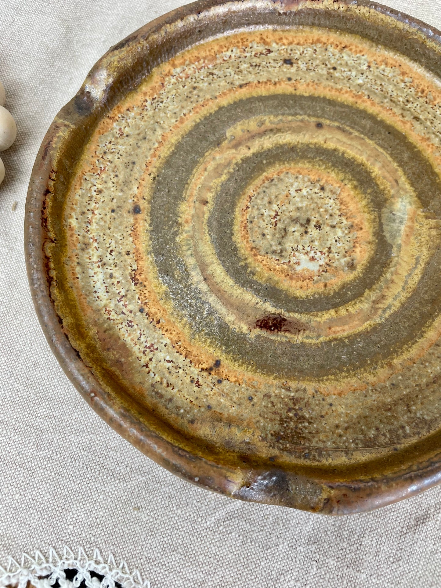 Vintage Handmade Clay Ashtray