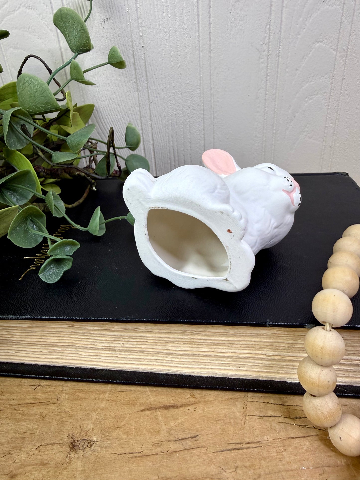 Vintage Mini Ceramic Bunny Figurine