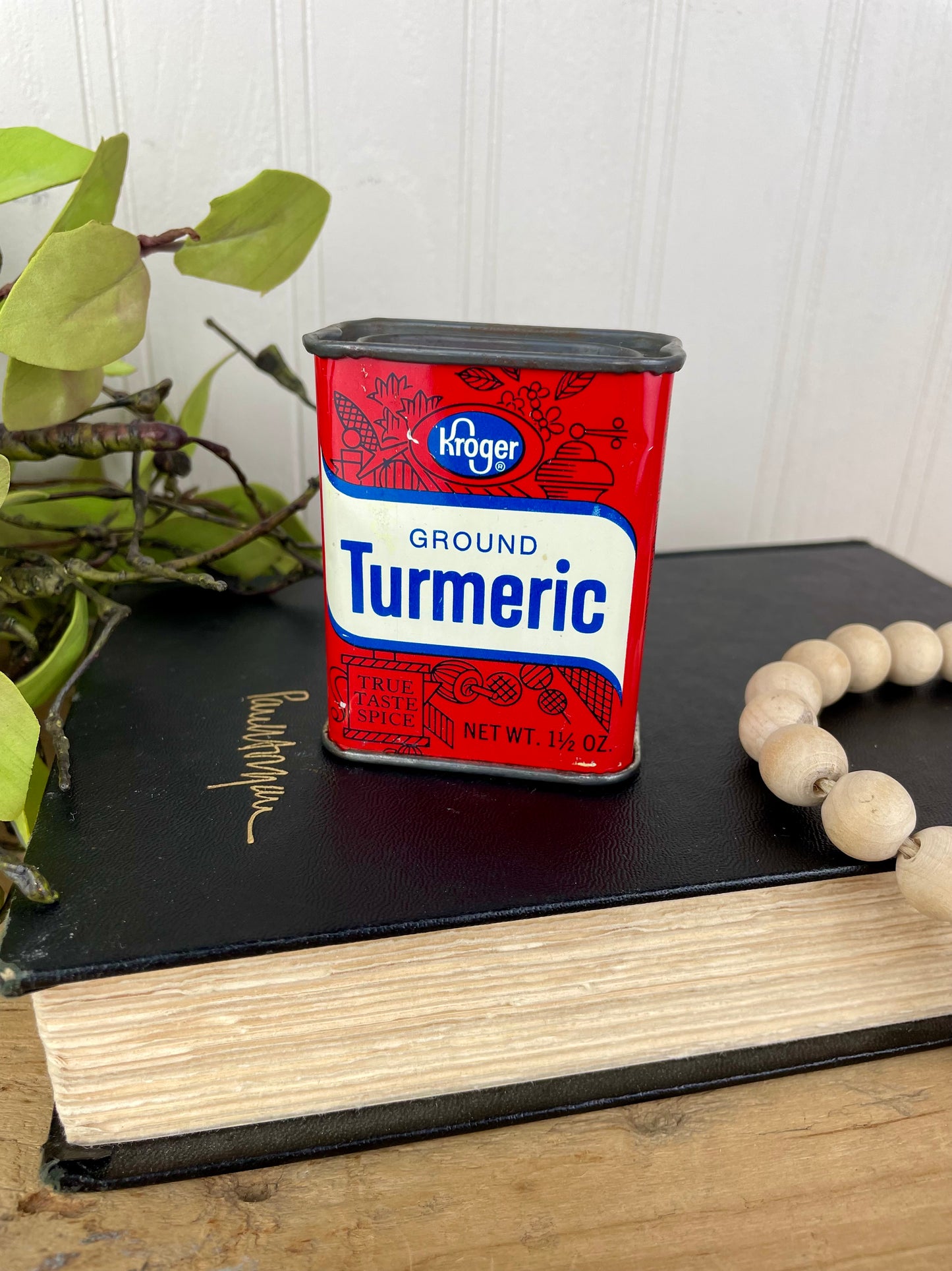Vintage Kroger Ground Turmeric Spice Tin