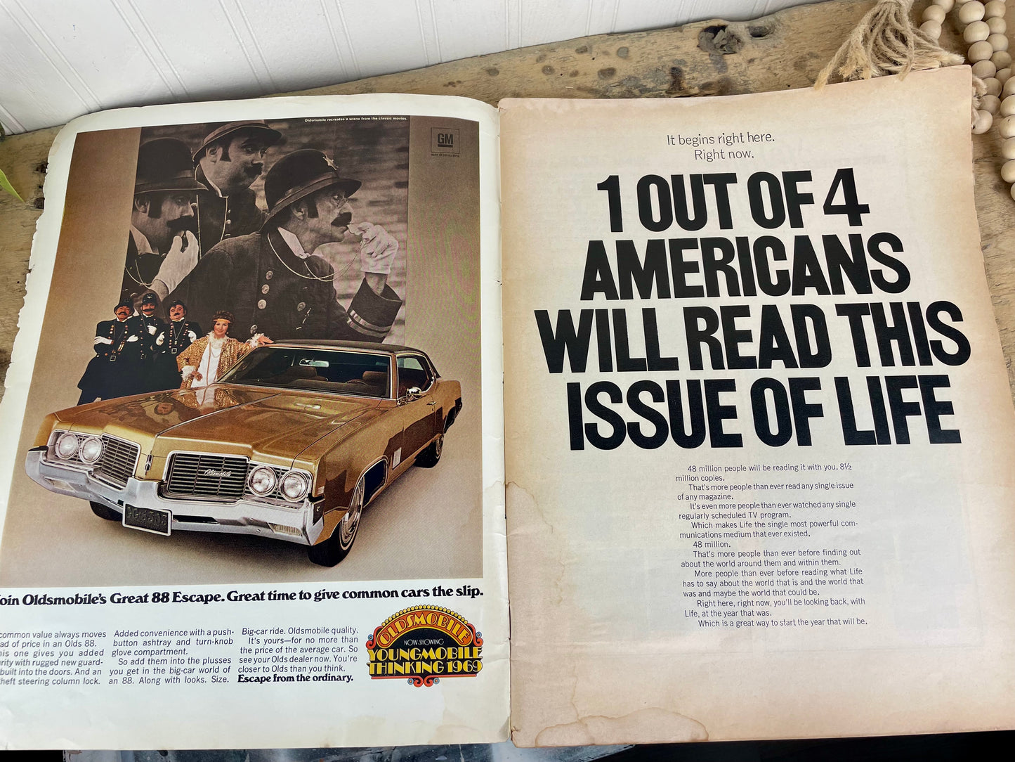 Vintage Life Magazine Year in Review Issue 1968
