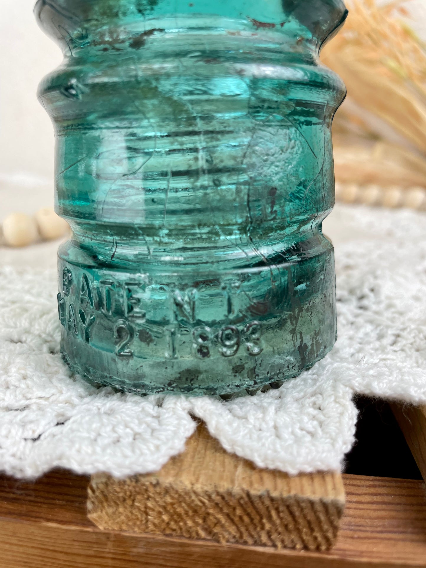 Vintage Blue Hemingray No. 12 Insulator