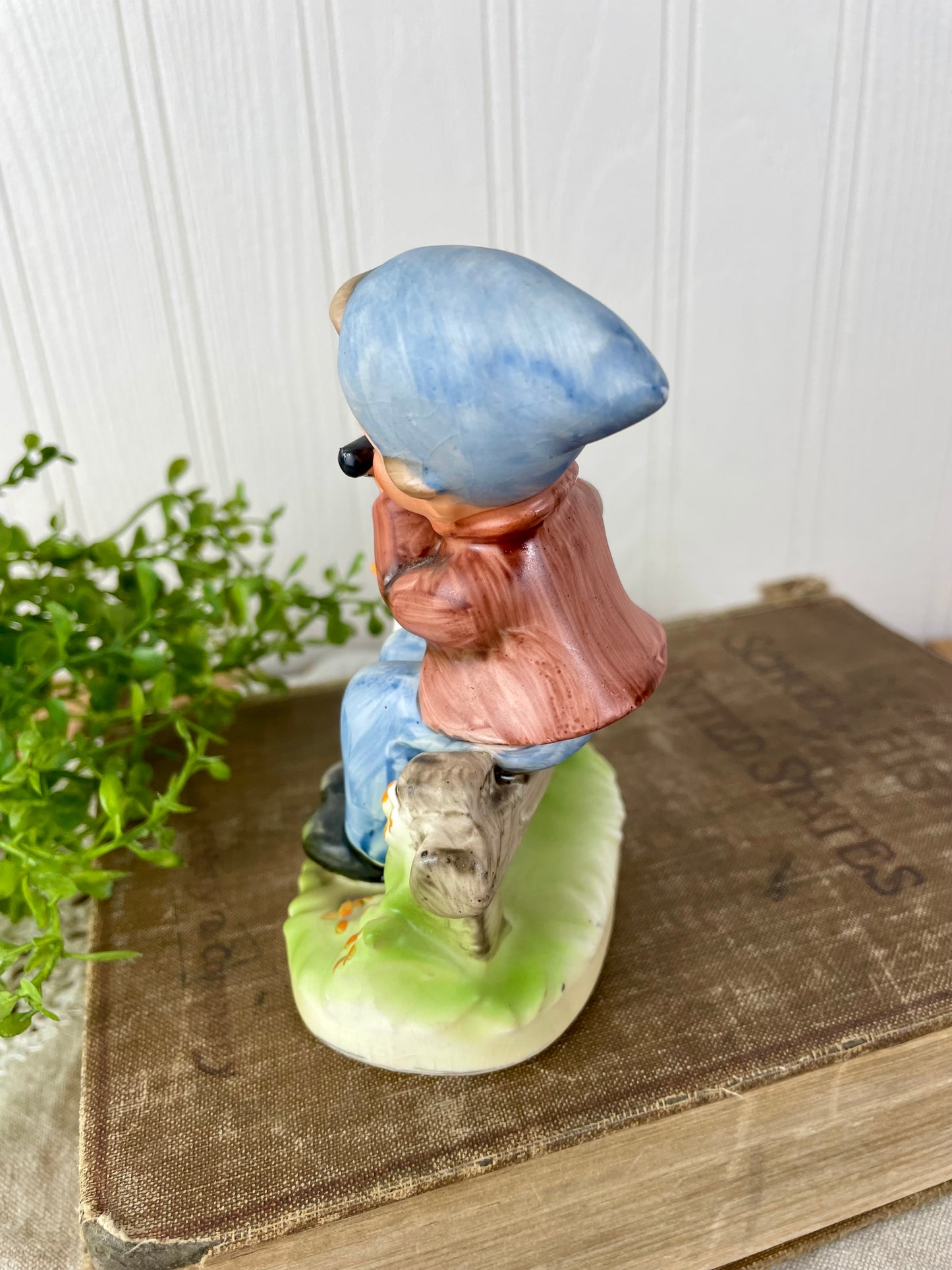 Vintage Napcoware Boy & Duck Ceramic Figurine