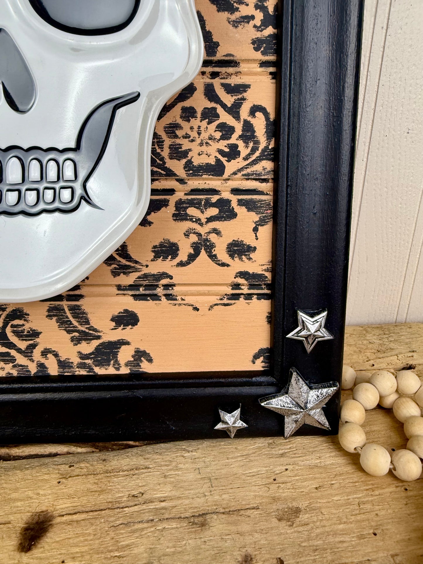 Handmade Upcycled Halloween Wall Art