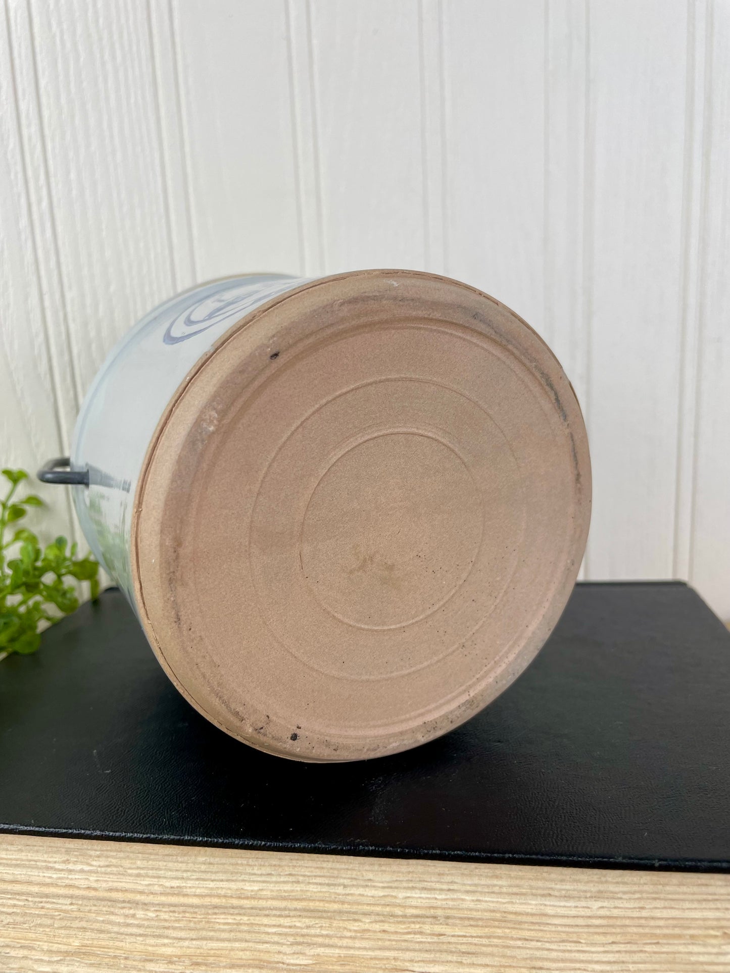 Vintage Wisconsin Homestead Stoneware Cheese Crock