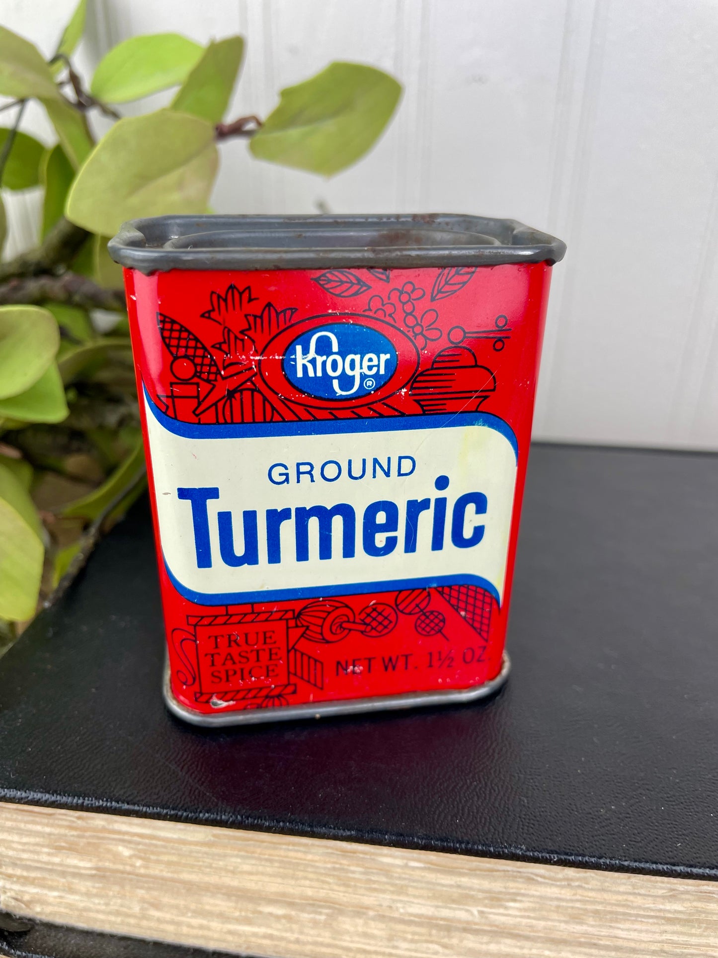 Vintage Kroger Ground Turmeric Spice Tin