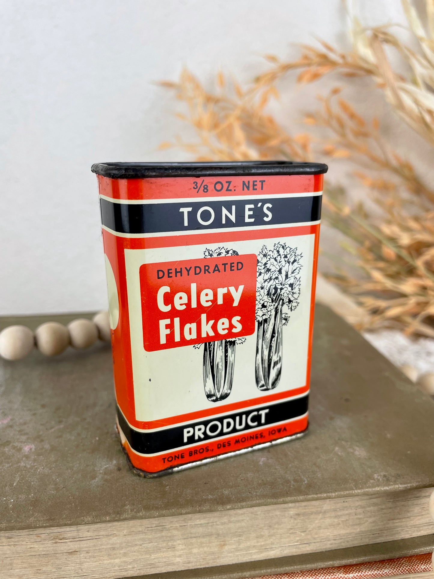 Vintage 1950’s Tone’s Spice Tin- Celery Flakes