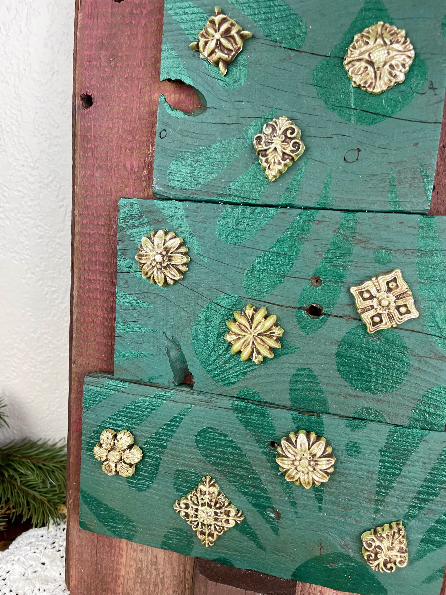 Handmade Upcycled Barn Wood Christmas Tree