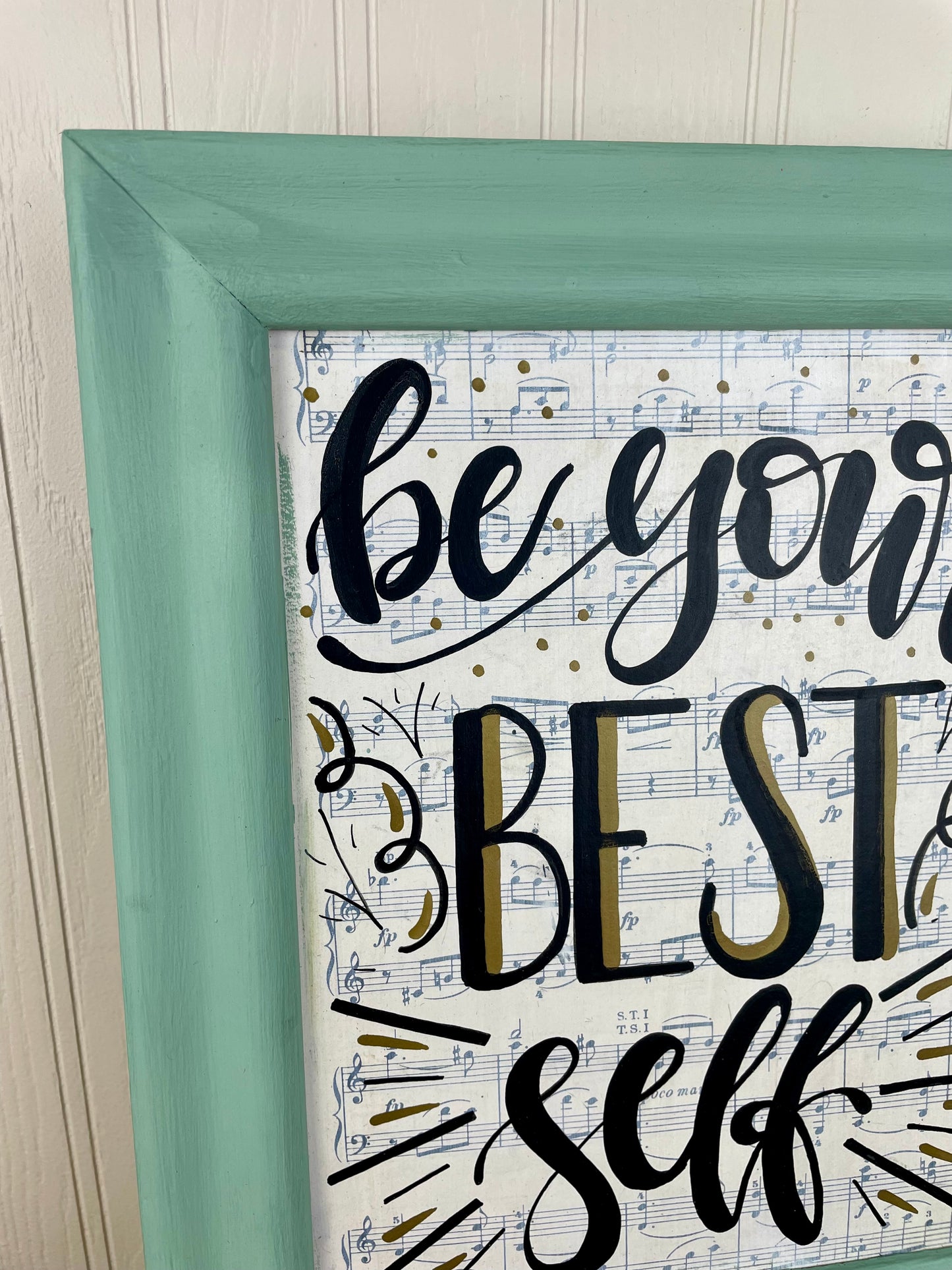 Handmade Upcycled Picture Frame Wall Art Sign