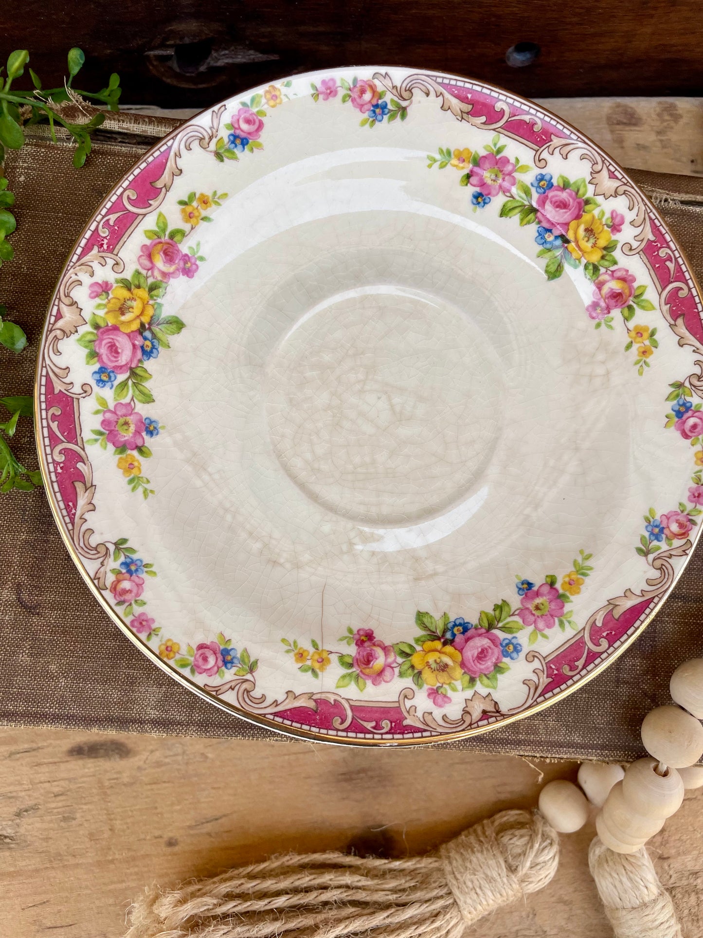 Vintage Edwin Knowles China Teacup & Saucer Set